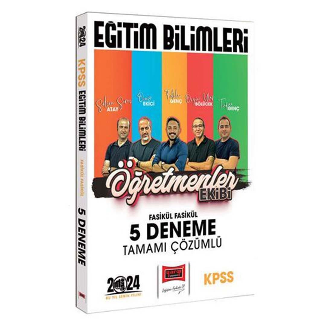 Yargı Yayınları 2024 KPSS Eğitim Bilimleri Öğretmenler Ekibi Fasikül Fasikül Tamamı Çözümlü 5 Deneme