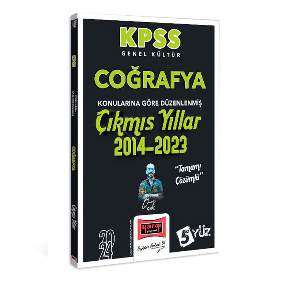 Yargı Yayınları 2024 KPSS Genel Kültür Coğrafya Konularına Göre Düzenlenmiş Tamamı Çözümlü Çıkmış Yıllar (2014-2023)