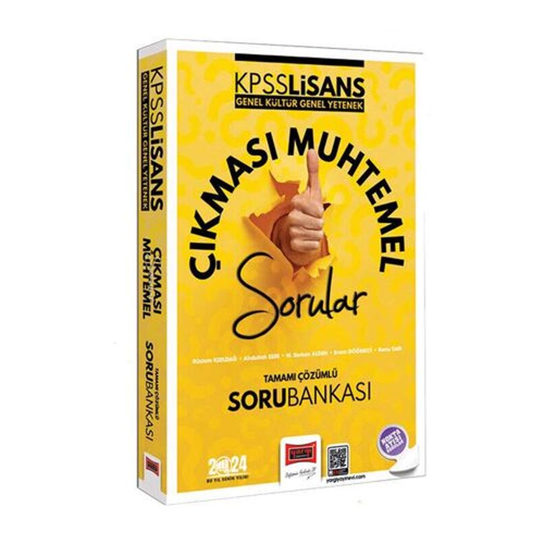 Yargı Yayınları 2024 KPSS GK-GY Çıkması Muhtemel Sorular Tamamı Çözümlü Soru Bankası
