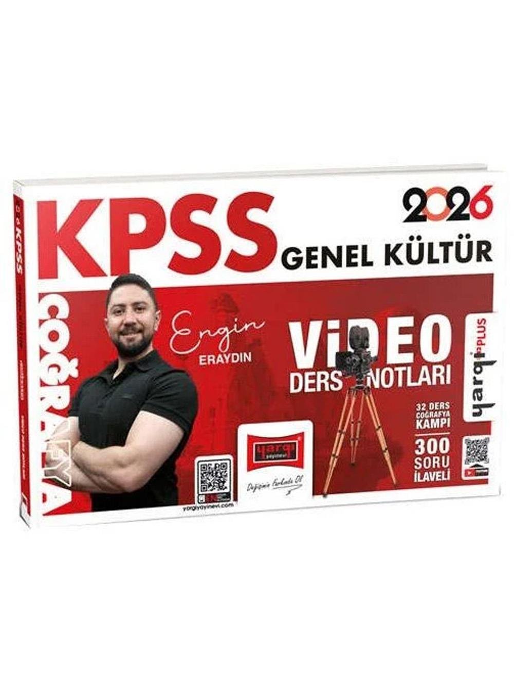 Yargı Yayınları 2026 KPSS Genel Kültür Coğrafya Video Ders Notları (Engin Eraydın)