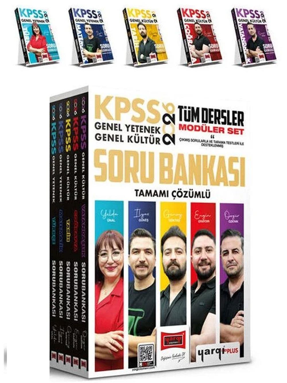 Yargı Yayınları 2026 KPSS Genel Yetenek Genel Kültür Tüm Dersler Tamamı Çözümlü Modüler Soru Bankası Seti (5 Kitap)