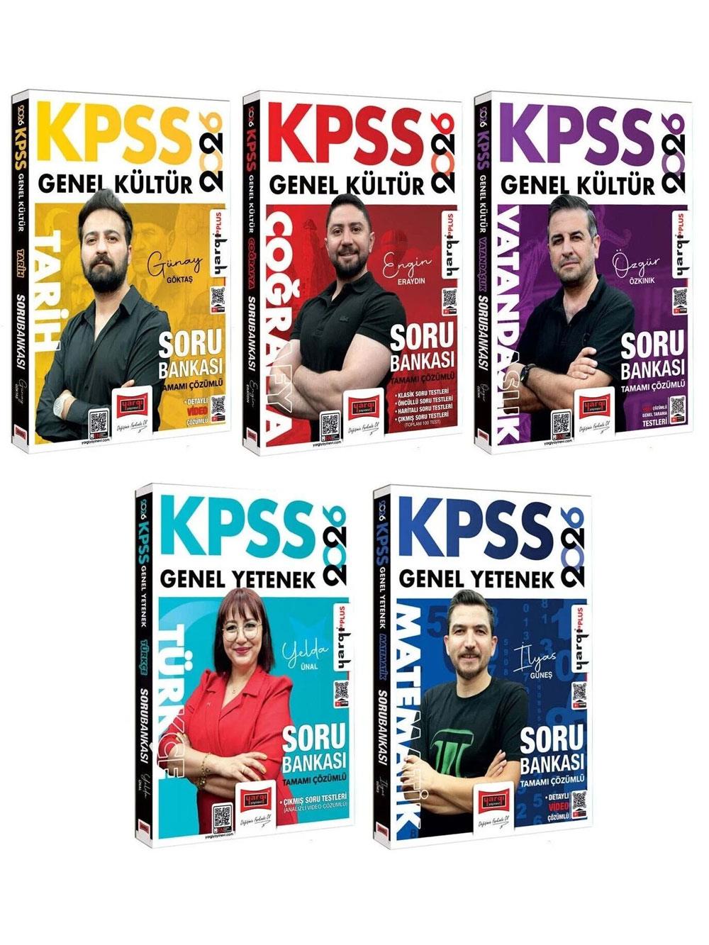 Yargı Yayınları 2026 KPSS Genel Yetenek Genel Kültür 5'li Soru Bankası Seti
