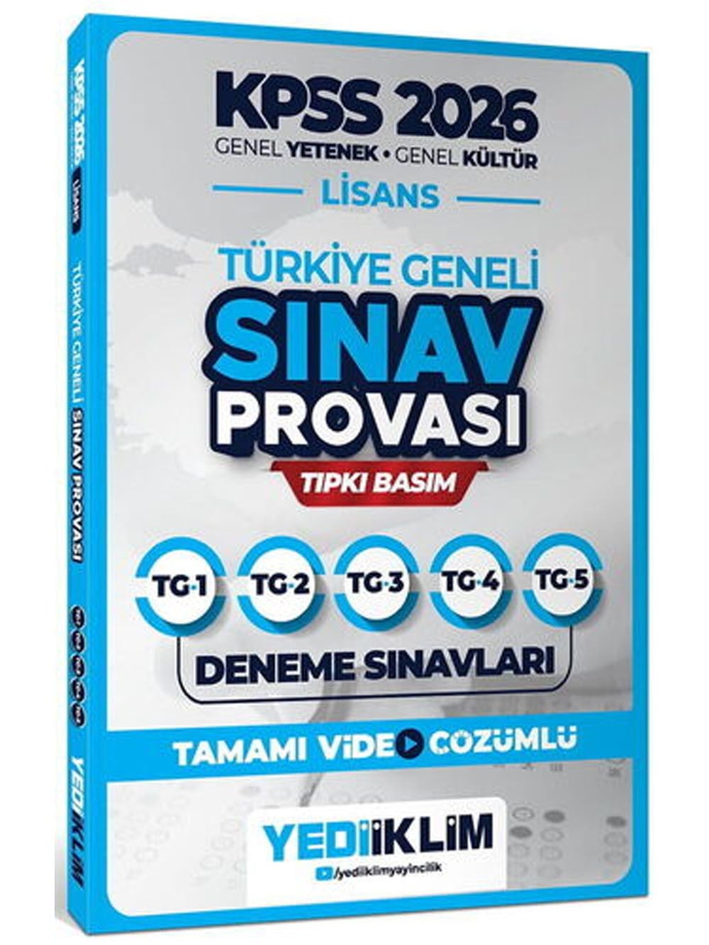 Yediiklim 2026 KPSS Lisans GY-GK Türkiye Geneli Sınav Provası Tıpkı Basım Deneme Sınavları Tamamı Video Çözümlü