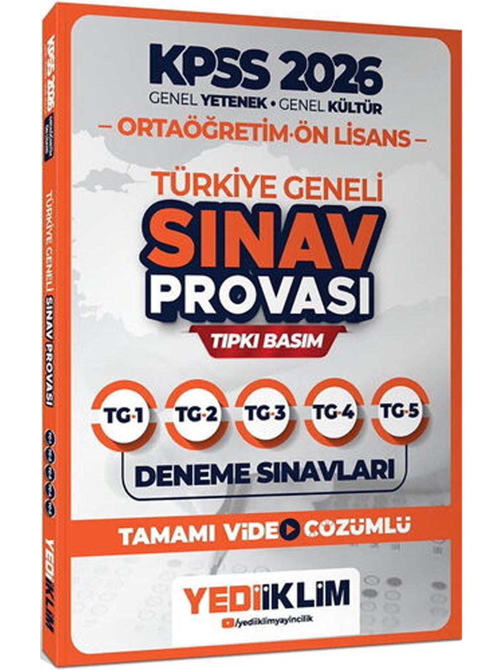 Yediiklim 2026 KPSS Ortaöğretim Ön Lisans GY-GK Türkiye Geneli Sınav Provası Tıpkı Basım Deneme Sınavları Tamamı Video Çözümlü