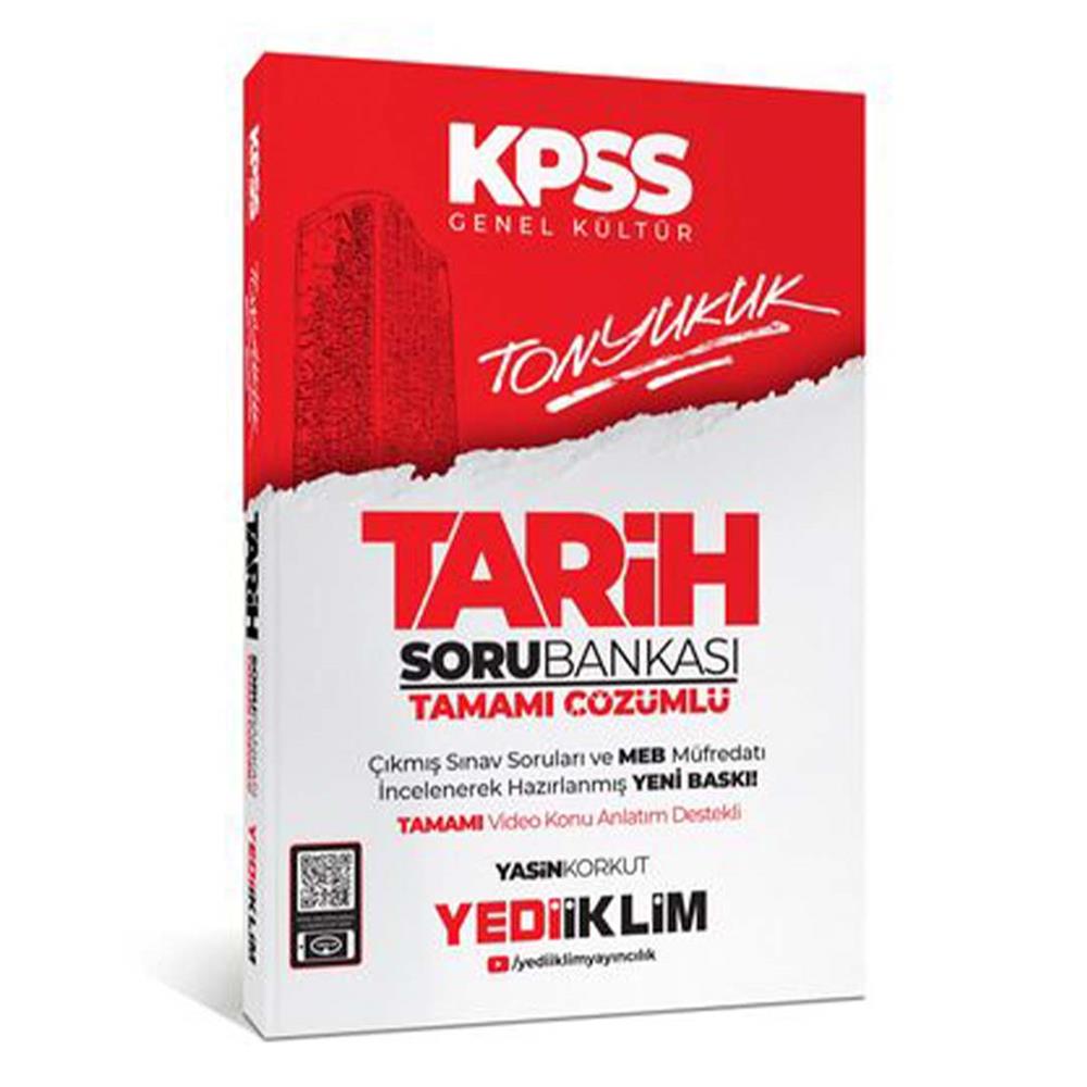 Yediiklim Yayınları 2024 Kpss Tonyukuk Tarih Tamamı Çözümlü Soru Bankası 
