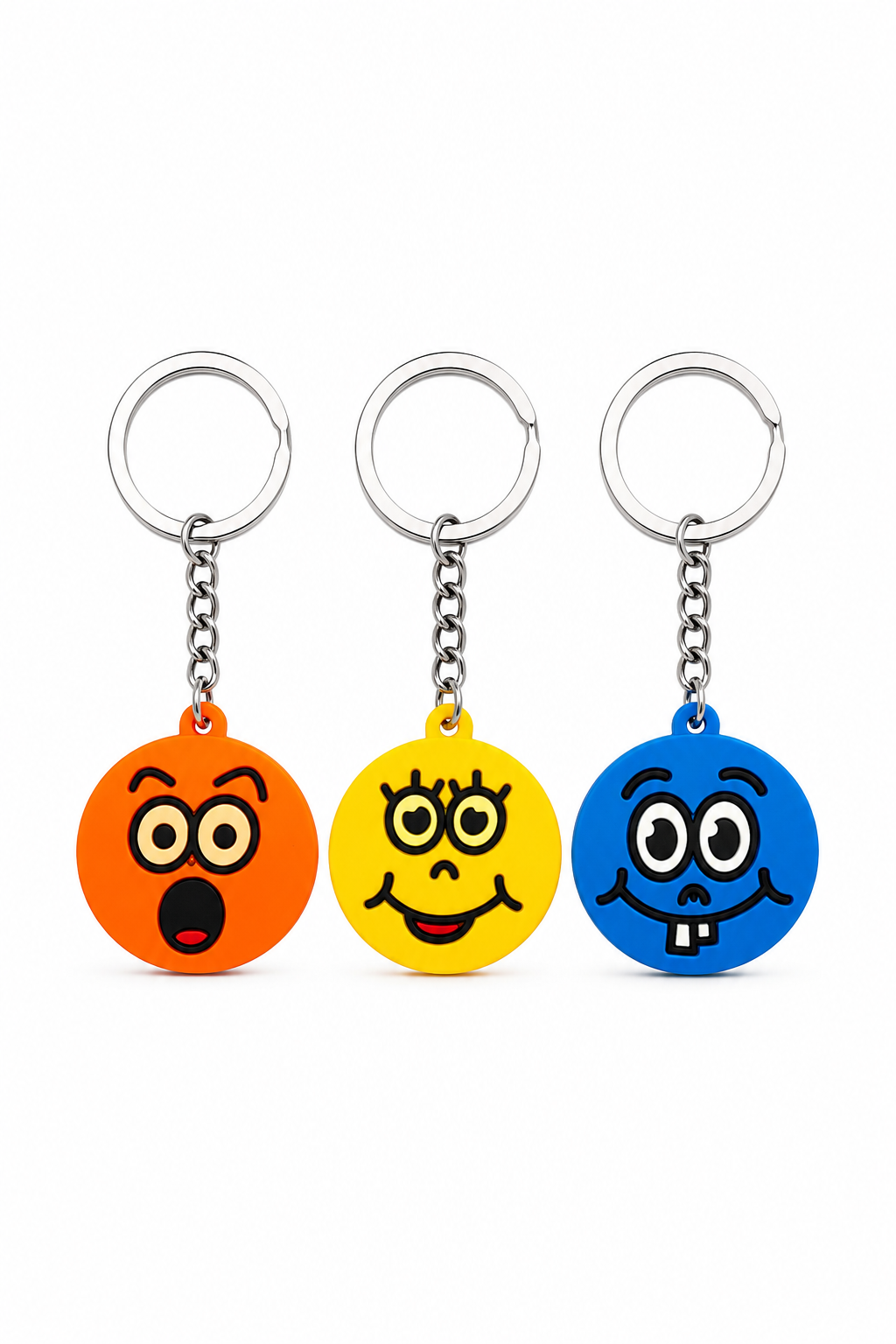 Emoji Silikon Anahtarlık - 3'LÜ SET