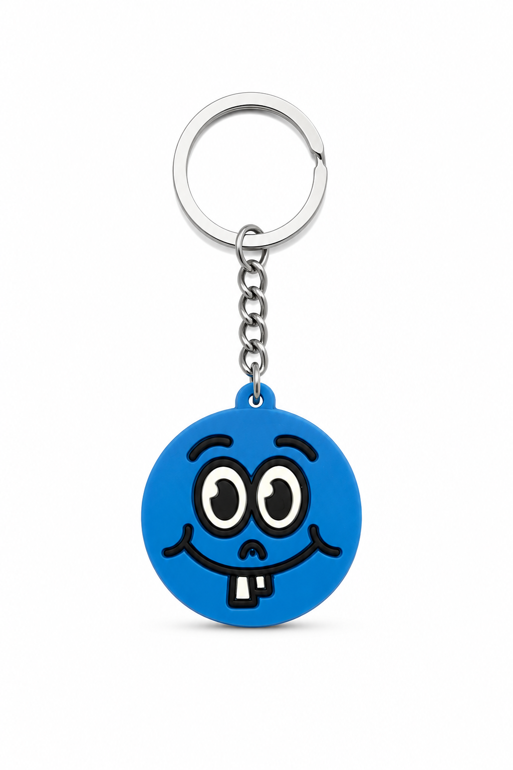 Emoji Silikon Anahtarlık - Mavi Karakter