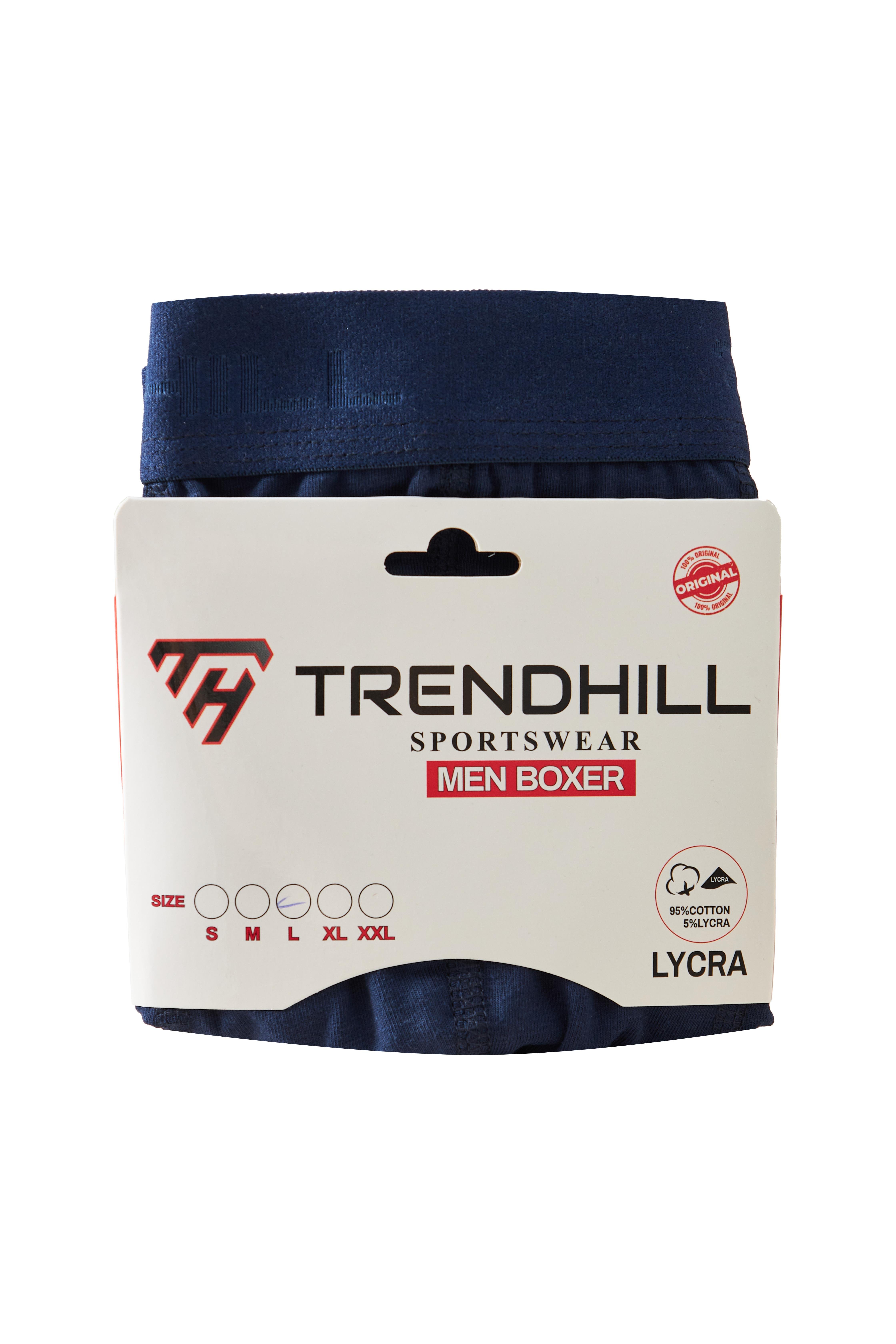 Erkek Pamuklu Likralı Esnek Kumaş Boxer Lacivert 7811-L