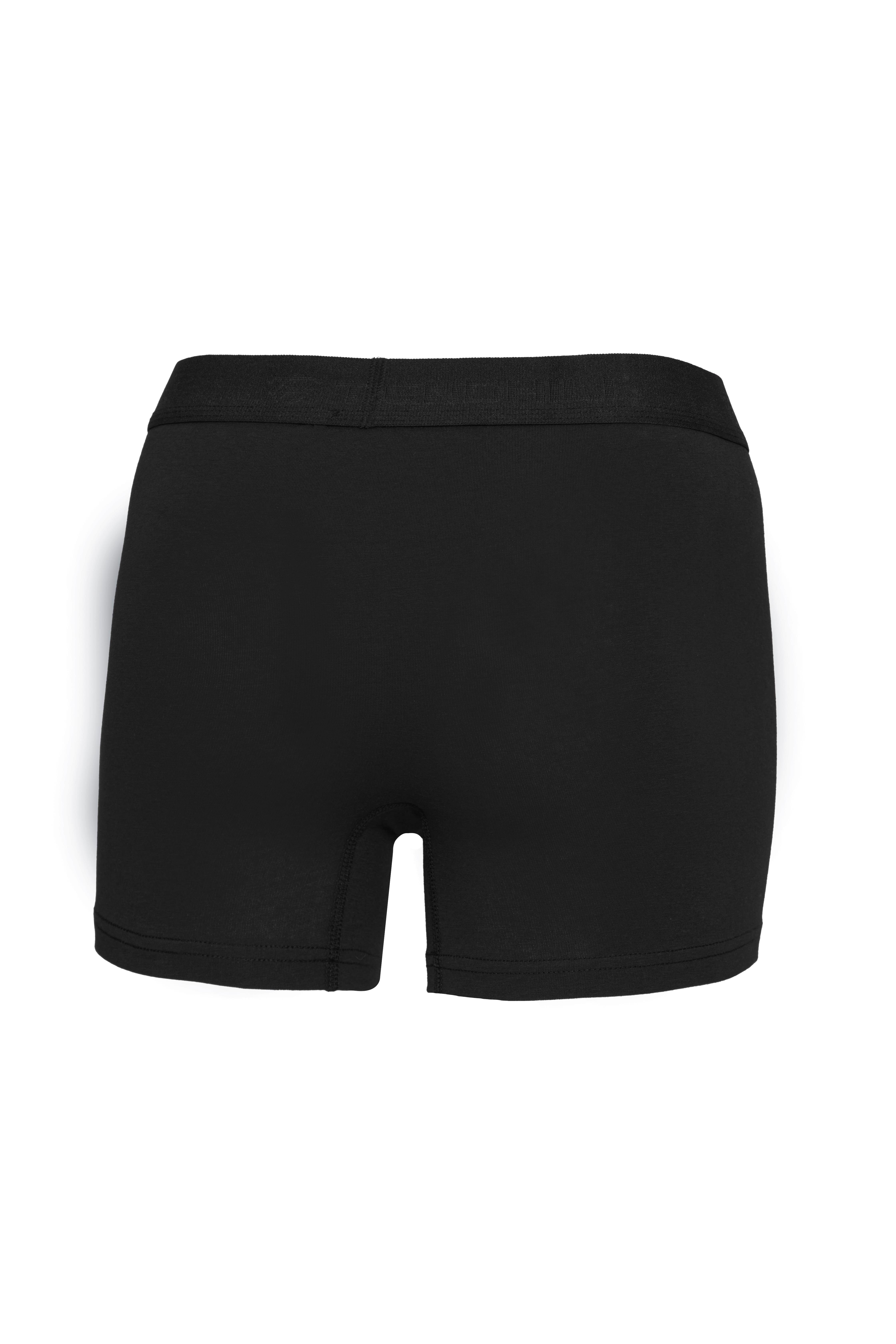 Erkek Pamuklu Likralı Esnek Kumaş Boxer Siyah 7811-S