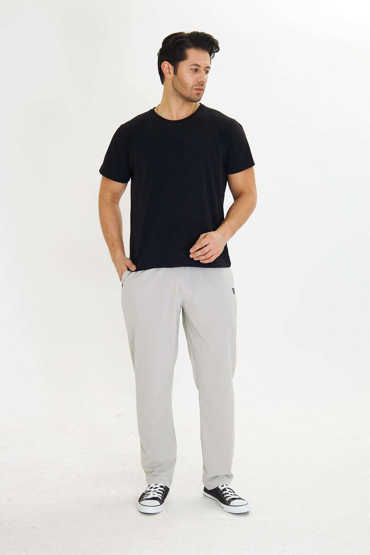 Erkek StretchFit Esnek Eşofman Altı Taş 2661-T