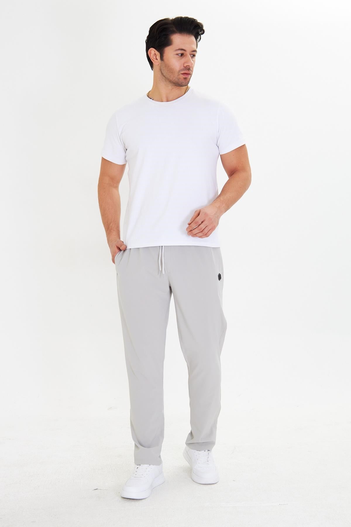 Erkek StretchFit Esnek Eşofman Altı Taş 2660-T