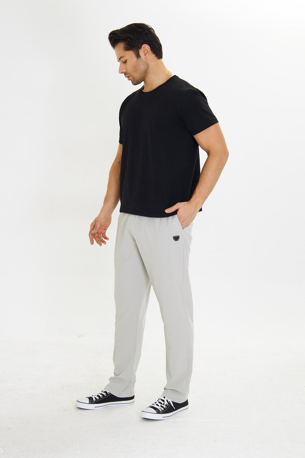 Erkek StretchFit Esnek Eşofman Altı Taş 2661-T