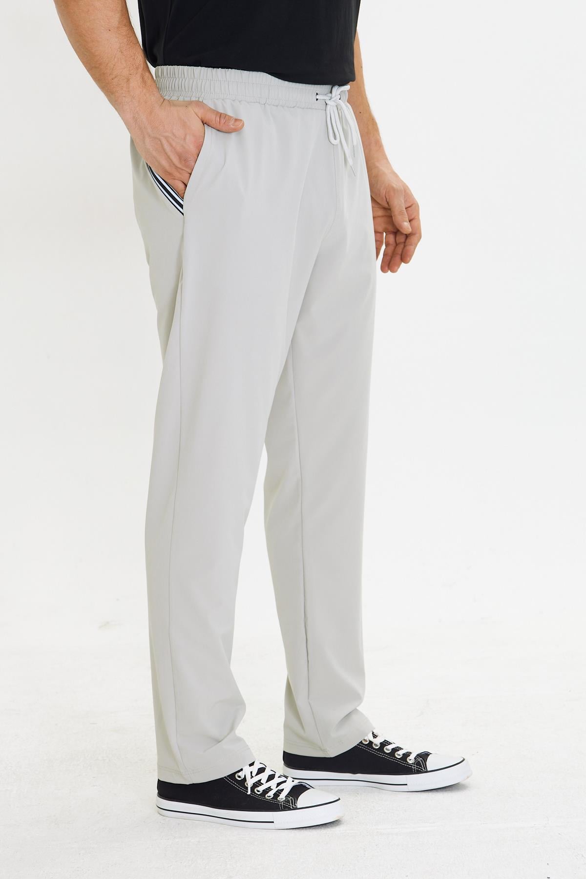 Erkek StretchFit Esnek Eşofman Altı Taş 2661-T