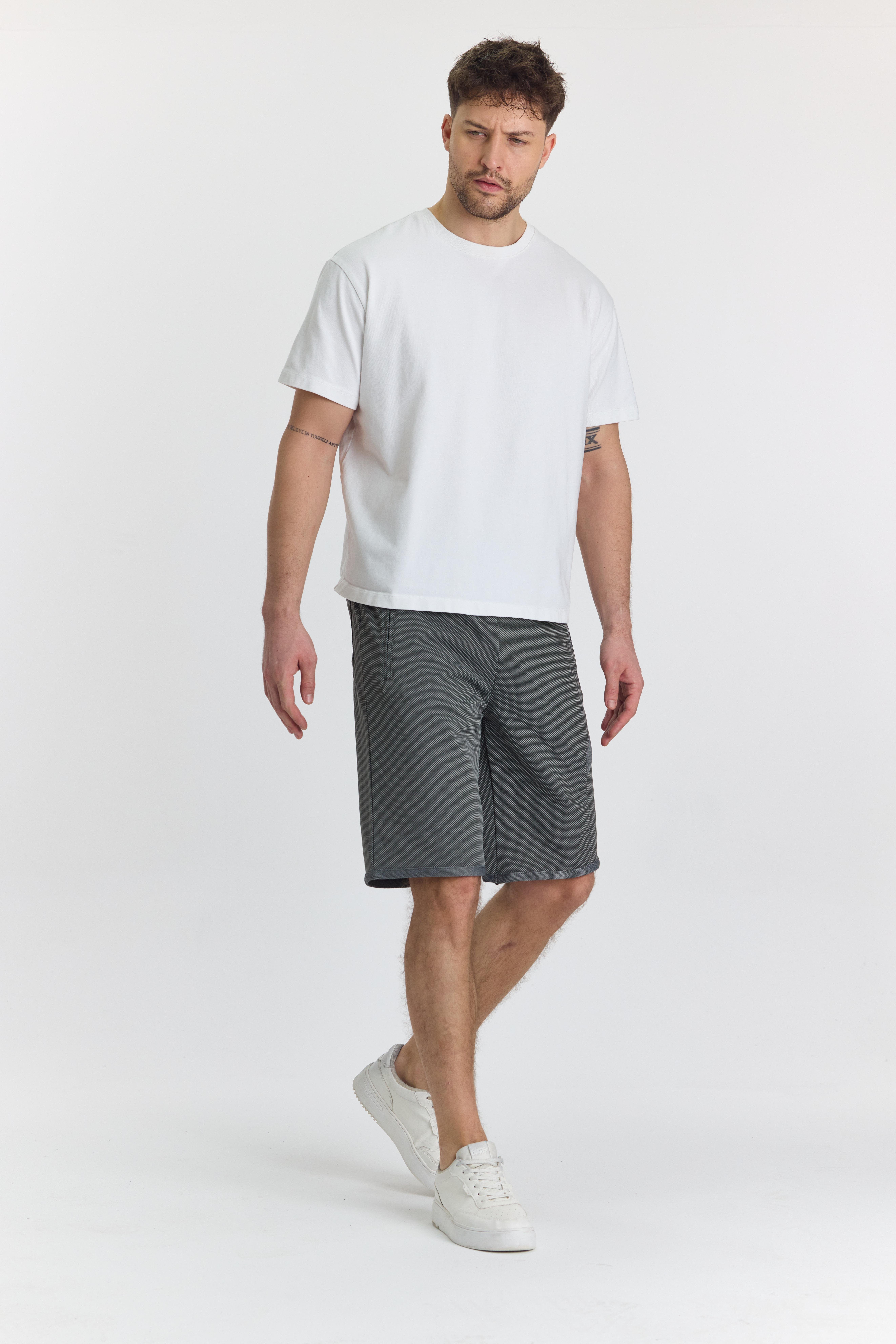 Erkek Polycotton Şort Haki 6050-H 