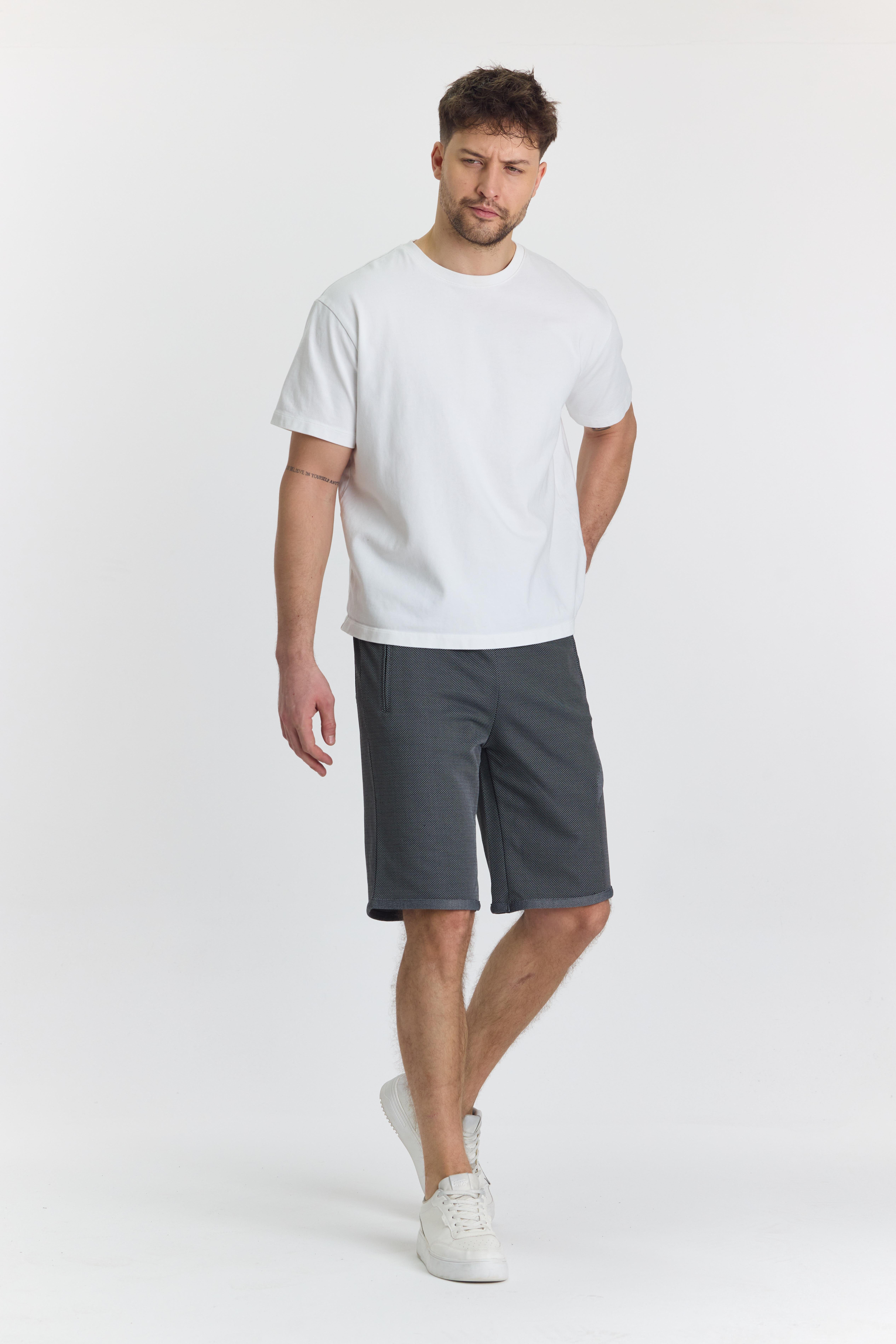 Erkek Polycotton Şort Siyah 6050-S