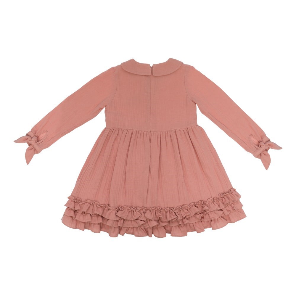 BESTELLA NOEMI PEMBE KIZ ELBİSE