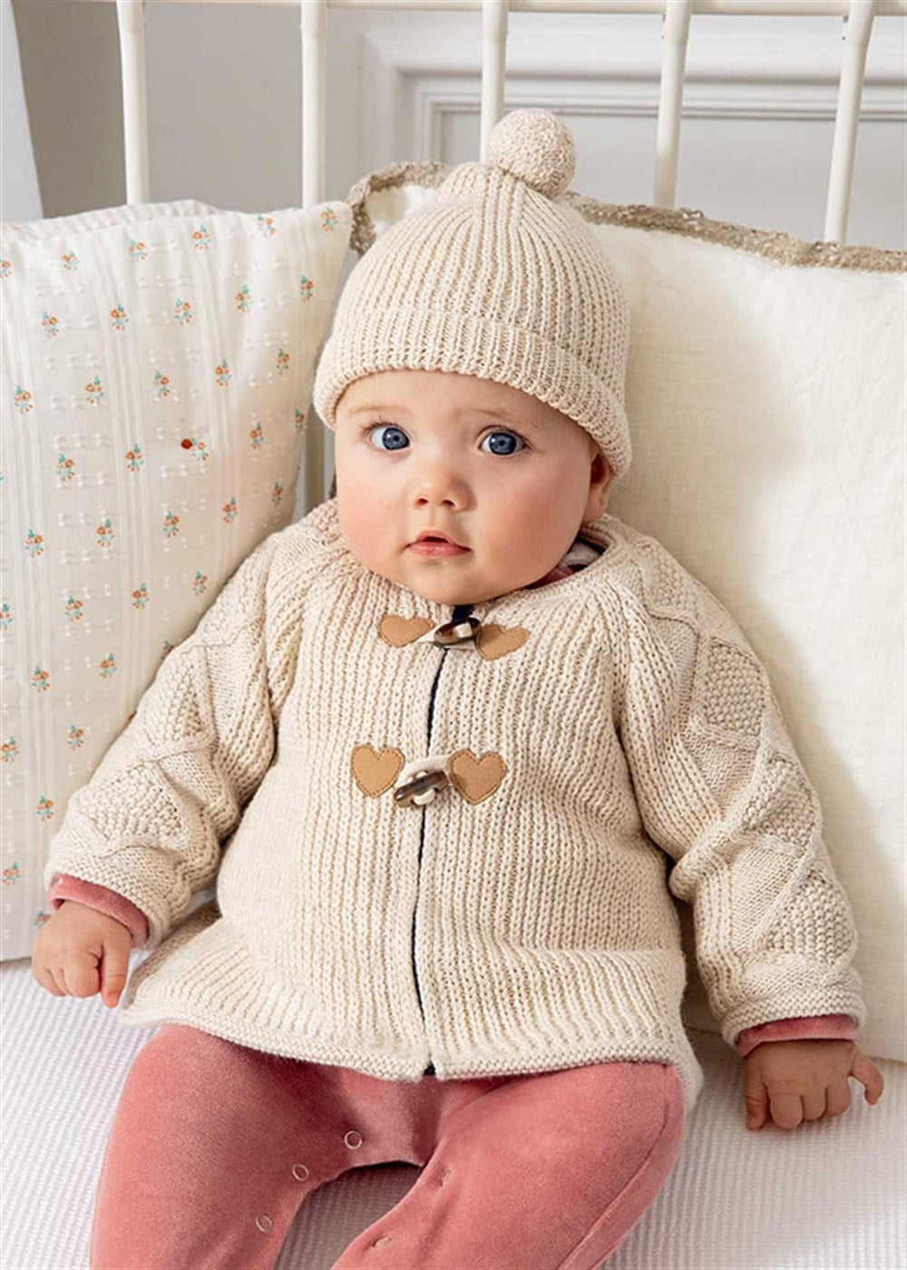 MAYORAL 2 Lİ KIZ BEBEK ŞAPKA HIRKA