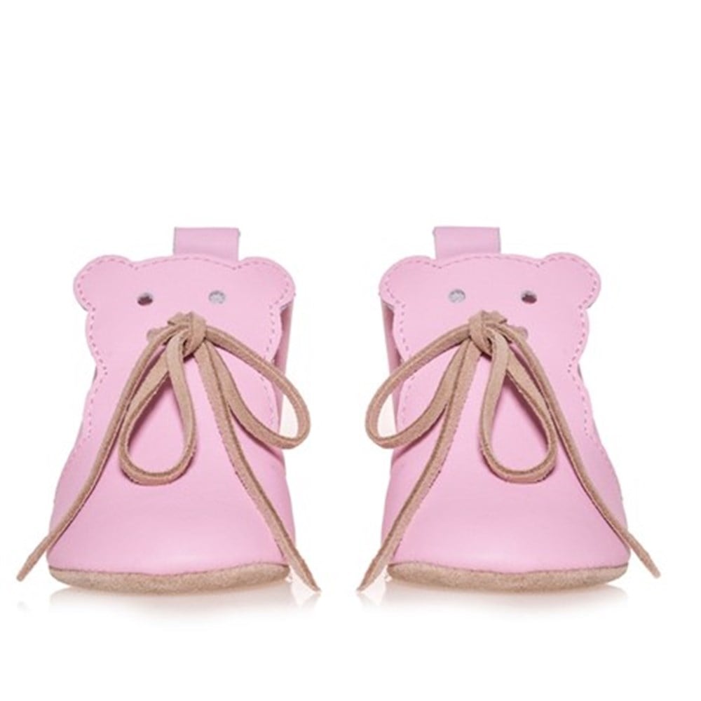 MERLİ&ROSE DERİ TEDDY KIZ BEBEK PATİK