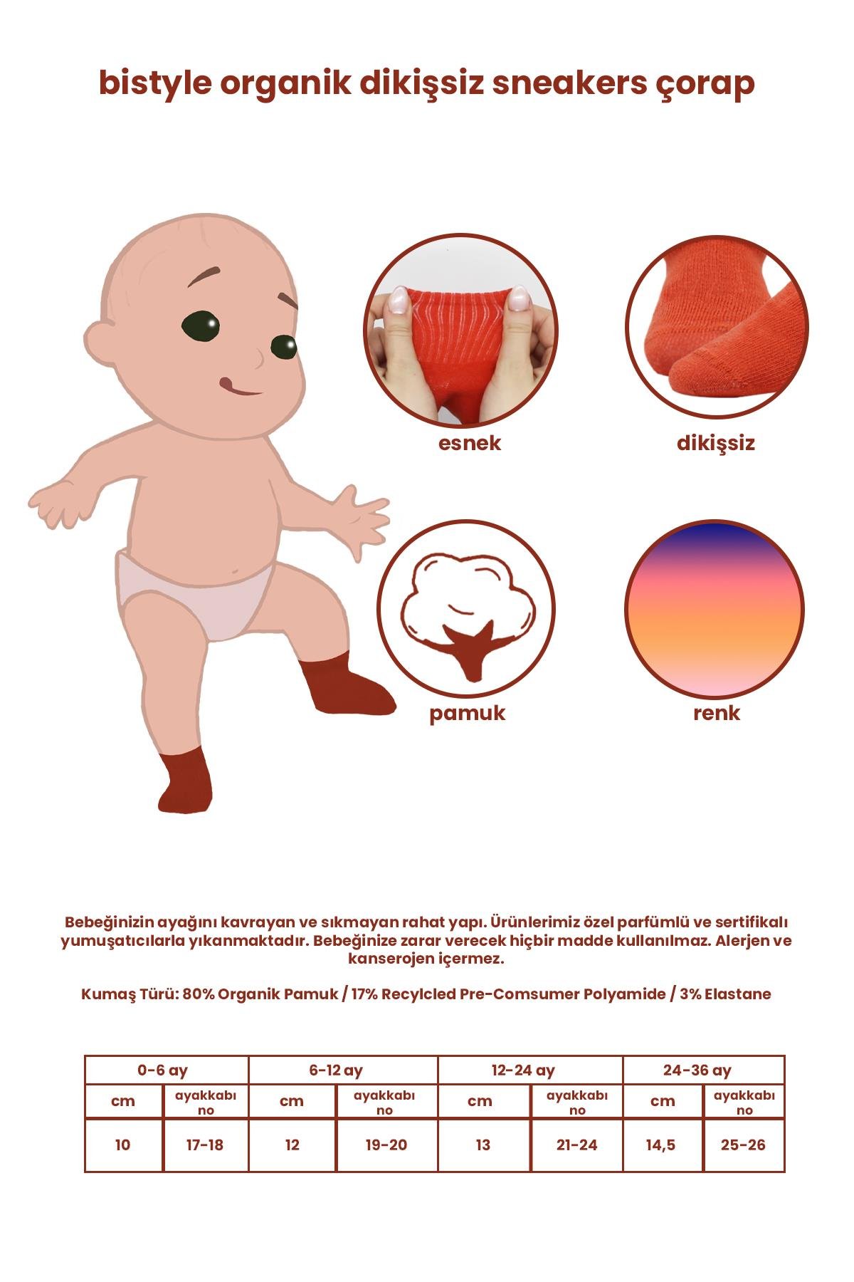 Bistil Bistyle Organik Kız Erkek Bebek Çocuk Basic Uzun Soket ÇorapÇORAPBistilBistil Bistyle Kız Erkek Bebek Organik Basic Uzun Soket Çorap
