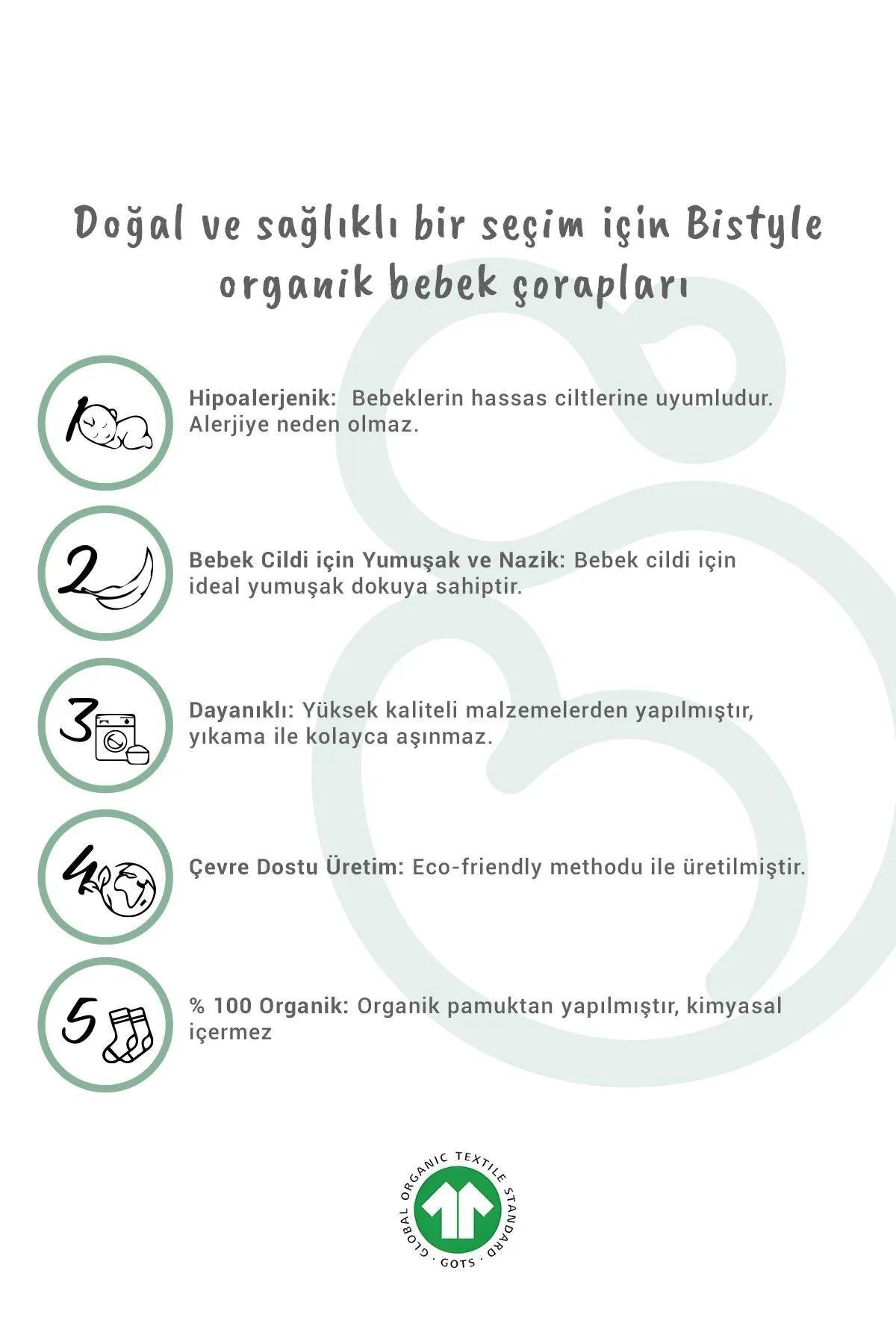 Bistil Bistyle Organik Kız Erkek Bebek Çocuk Basic Uzun Soket ÇorapSoket ÇorapBisyleBistil Bistyle Kız Erkek Bebek Organik Basic Uzun Soket Çorap