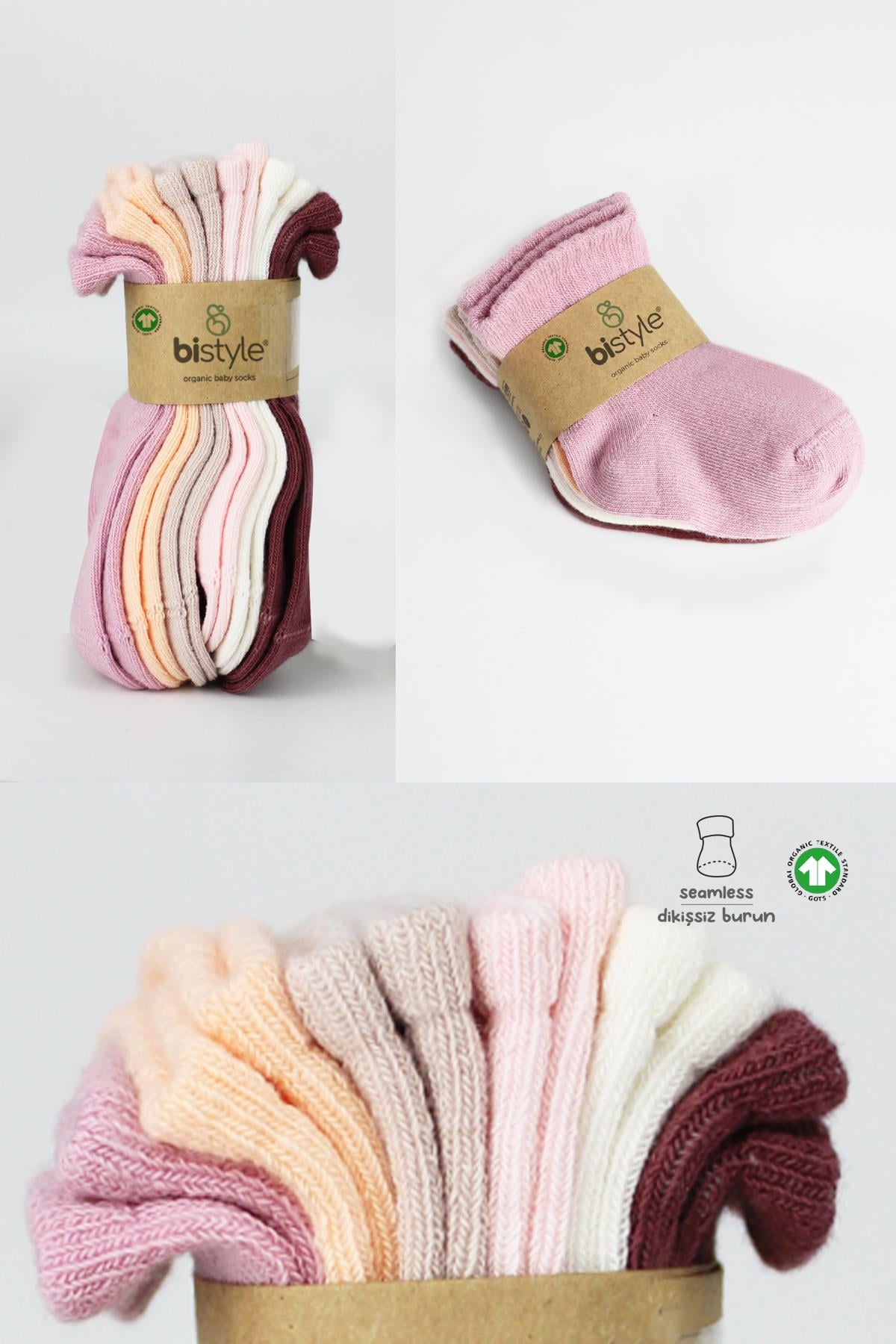 Bistil Bistyle Organik Kız Erkek Bebek Çocuk Basic Uzun Soket ÇorapÇORAPBistilBistil Bistyle Kız Erkek Bebek Organik Basic Uzun Soket Çorap