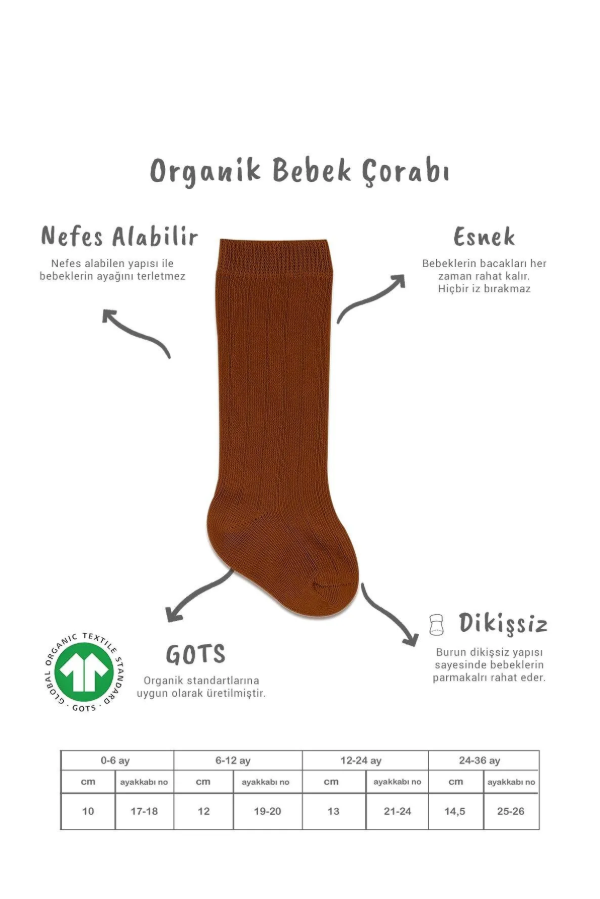 Bistil Bistyle Organik Kız Erkek Bebek Çocuk Derby 3lü Dizaltı ÇorapDizaltı ÇorapBisyleBistil Kız Erkek Bebek Çocuk 3lü Penye Dizaltı Derby Çorap Hardal