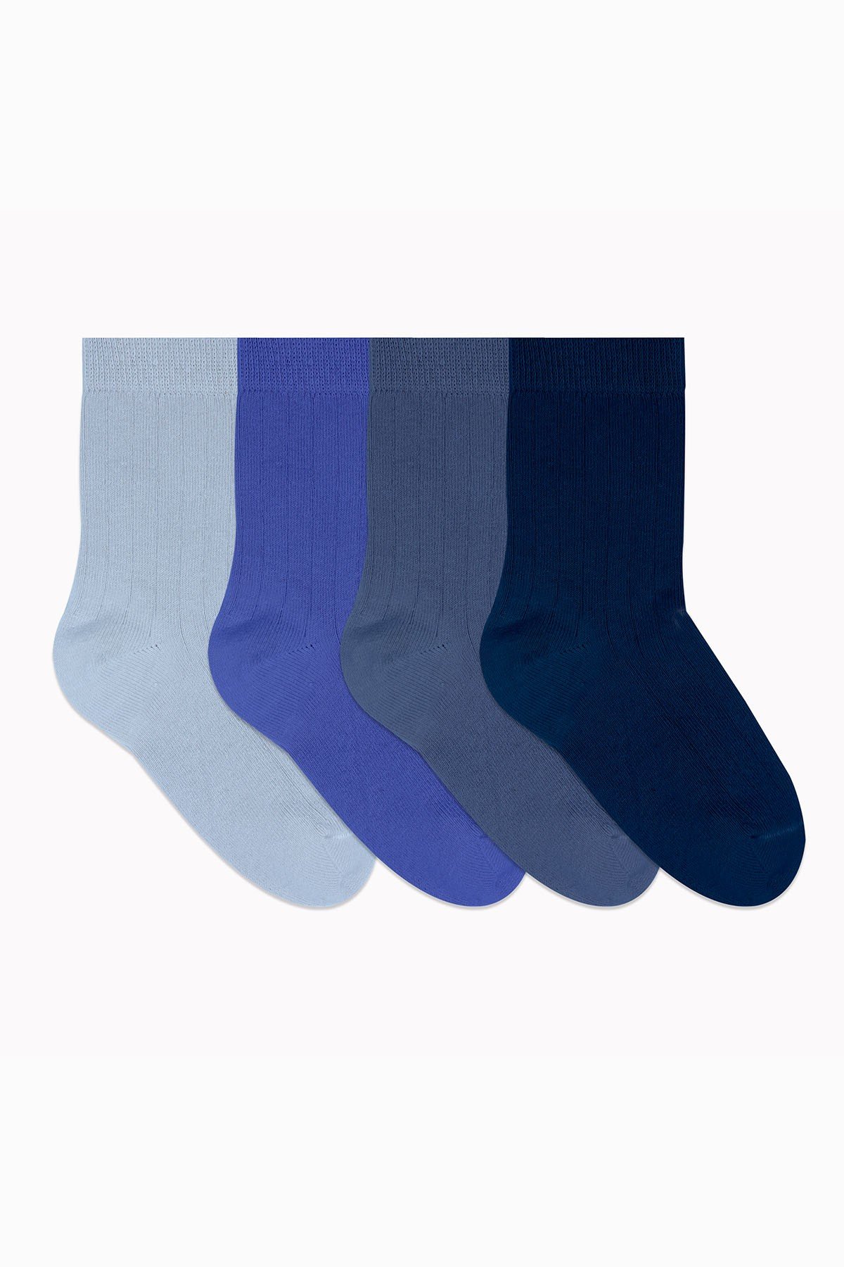 Bistil Bistyle Organik Kız Erkek Bebek Çocuk Basic Uzun Soket ÇorapSoket ÇorapBistyleBistyle 4 Çift Organik Pamuk Bebek Çorap Penye Soket Kız Erkek Çocuk (Mavi)