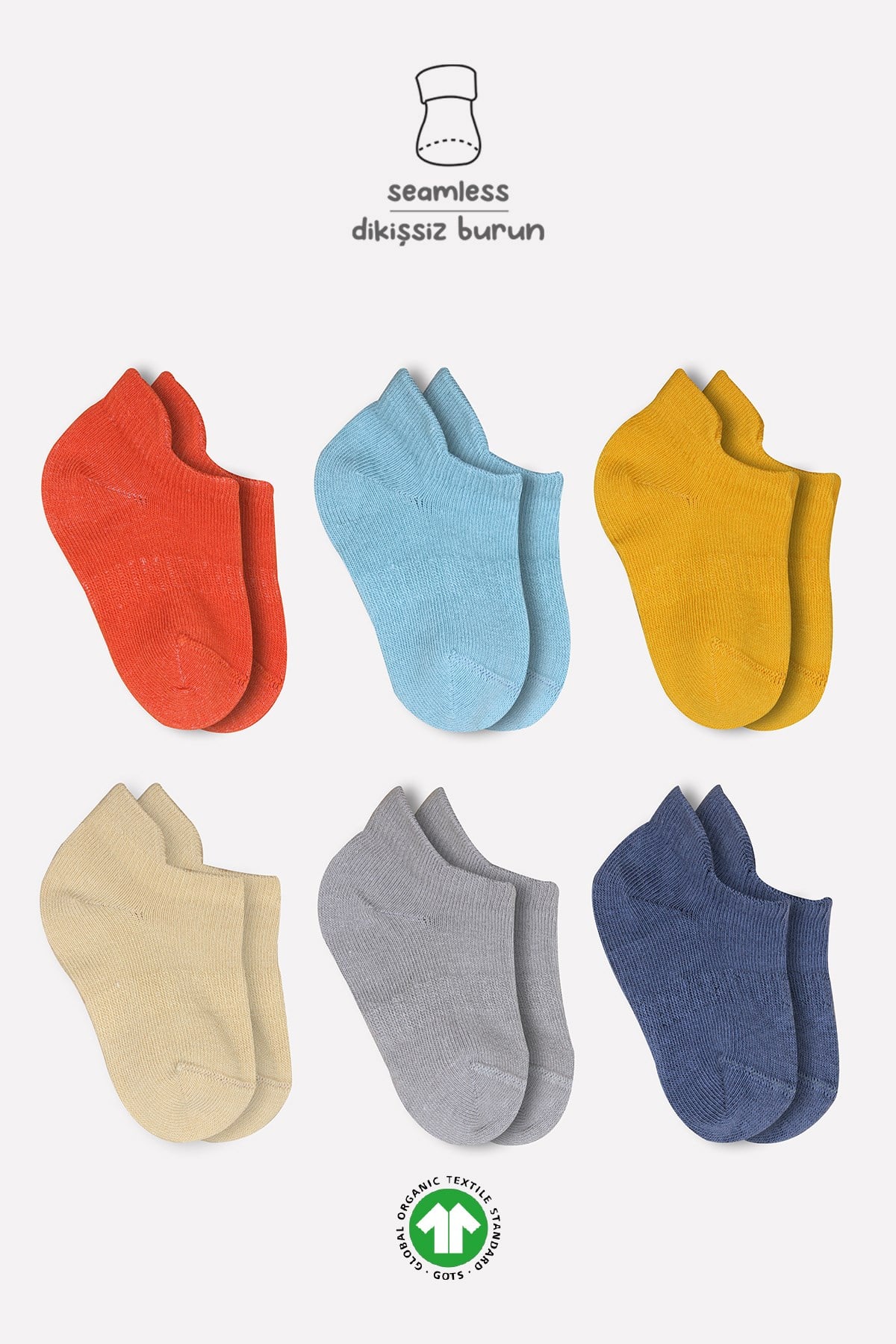Bistil Kız Erkek Bebek Basic Sneakers Çorap