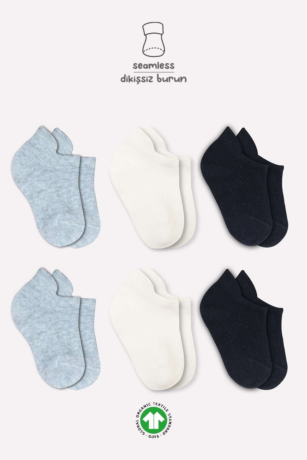 Bistil Kız Erkek Bebek Basic Sneakers Çorap