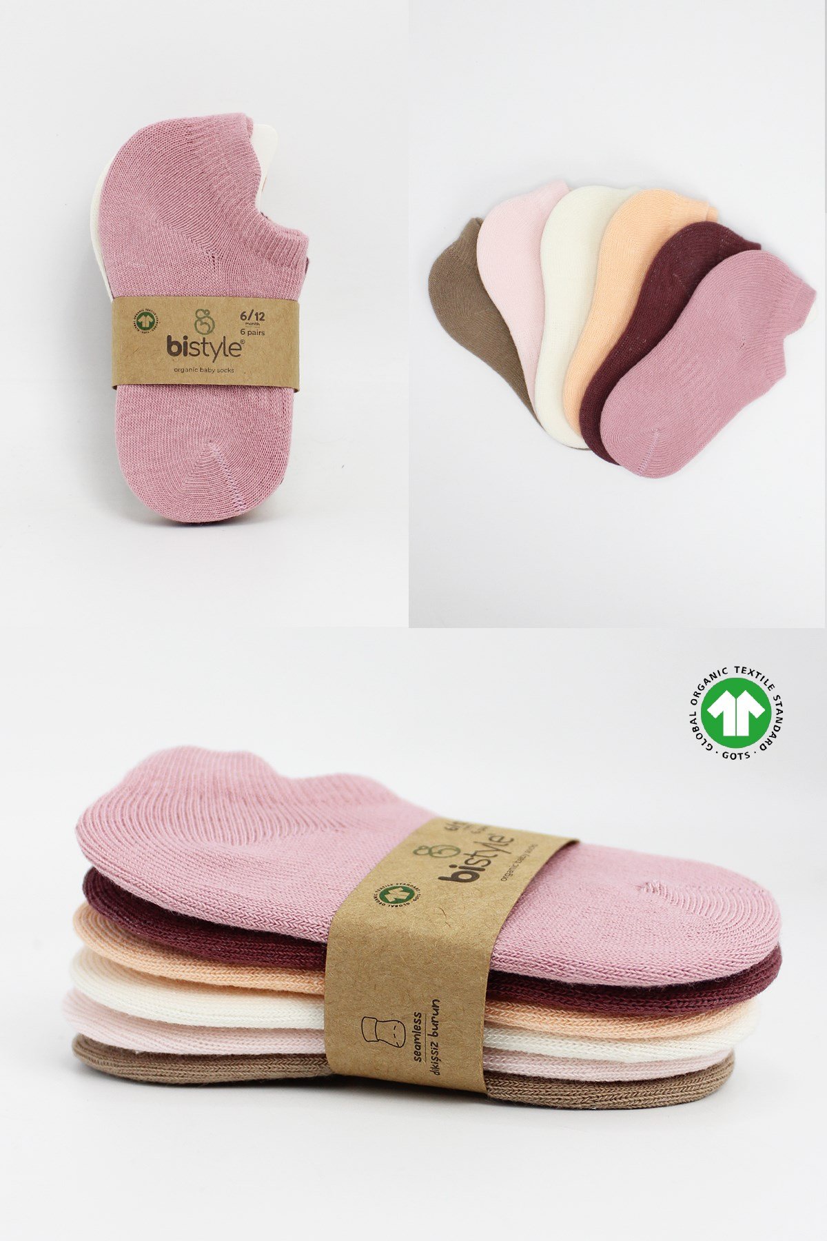 Bistil Kız Erkek Bebek Basic Sneakers Çorap