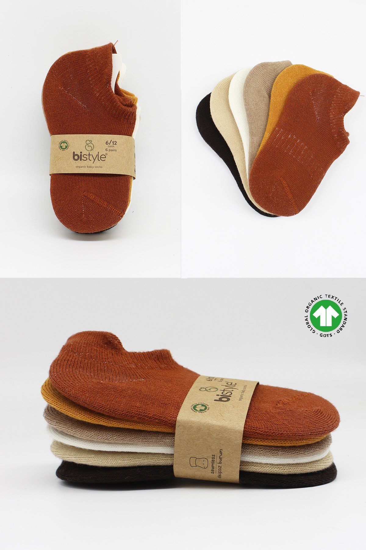 Bistil Kız Erkek Bebek Basic Sneakers Çorap