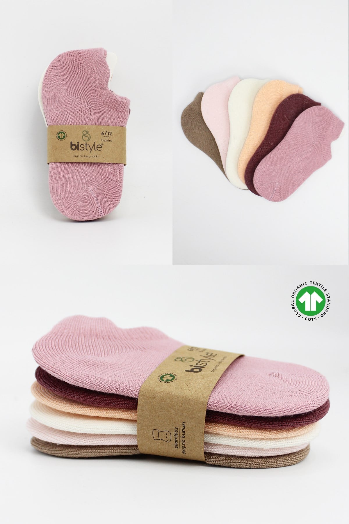 Bistil Kız Erkek Bebek Basic Sneakers Çorap