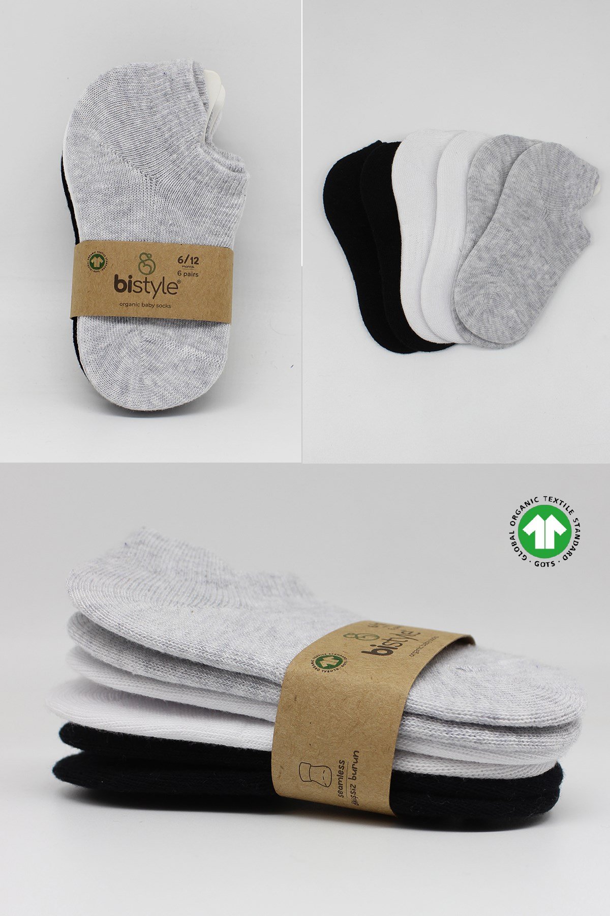 Bistil Kız Erkek Bebek Basic Sneakers Çorap