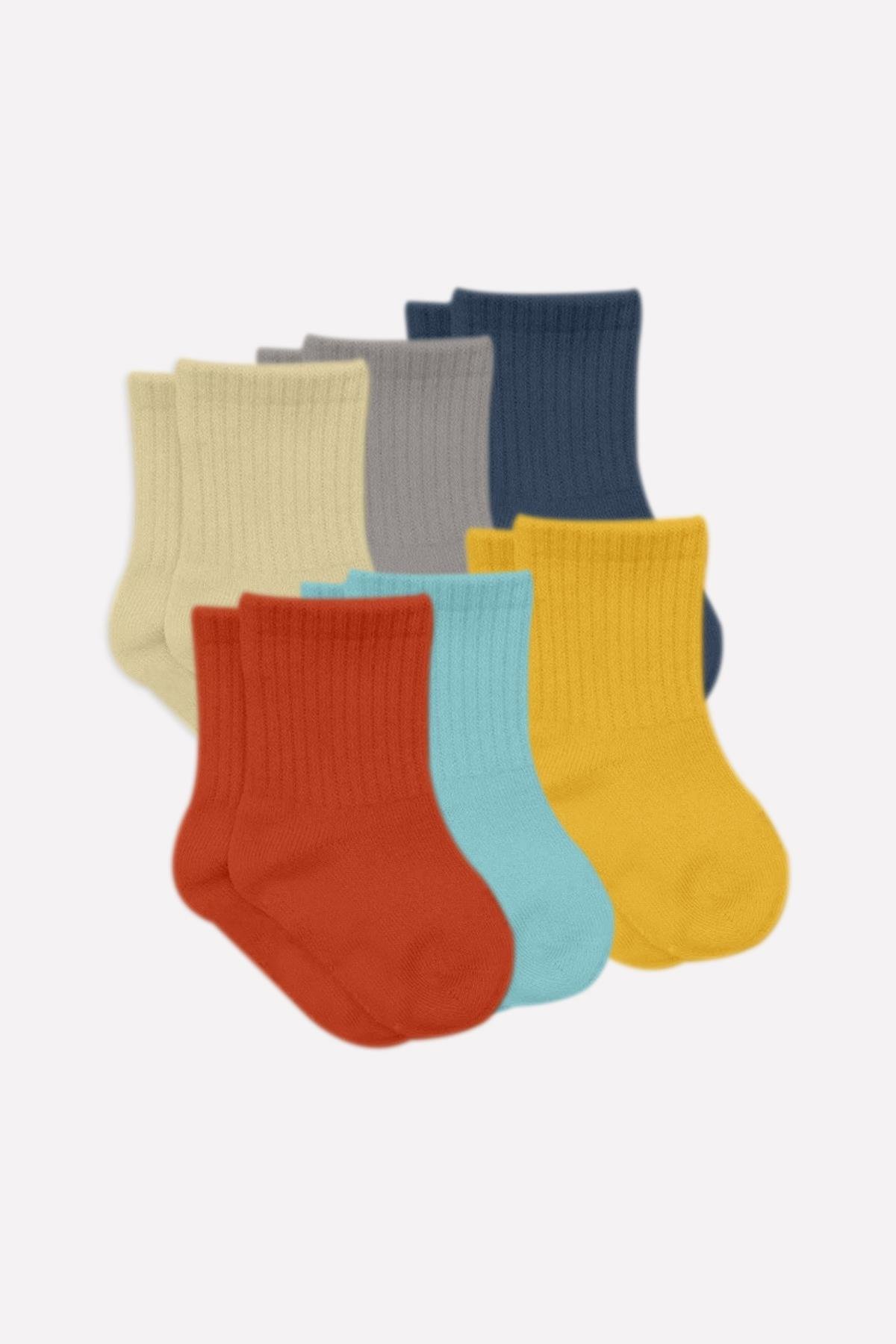 Bistil Kız Erkek Bebek Çocuk Basic Uzun Soket Çorap