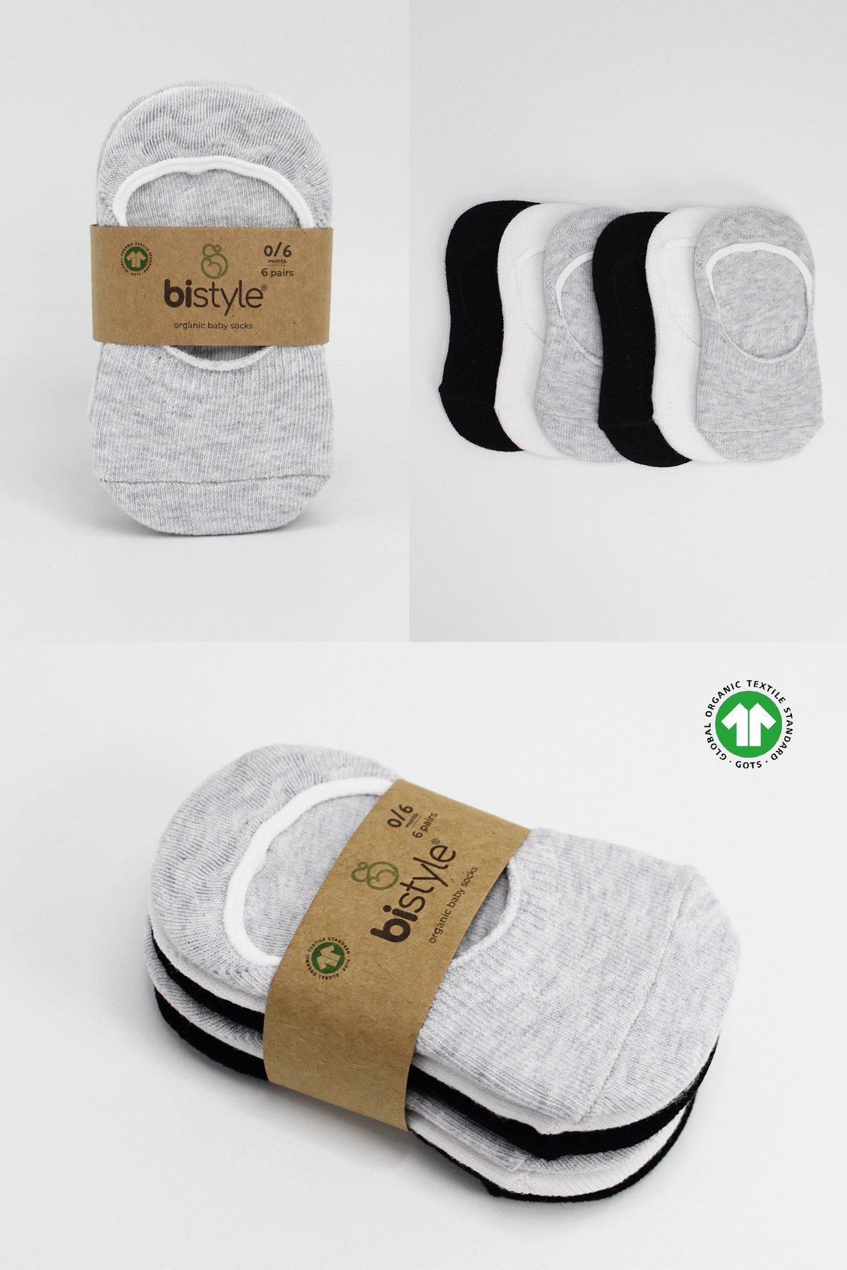 Bistil Kız Erkek Bebek Çocuk Silikonlu Basic Babet Çorap