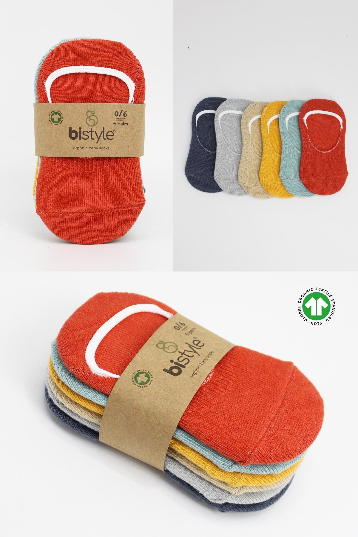 Bistil Kız Erkek Bebek Çocuk Silikonlu Basic Babet Çorap
