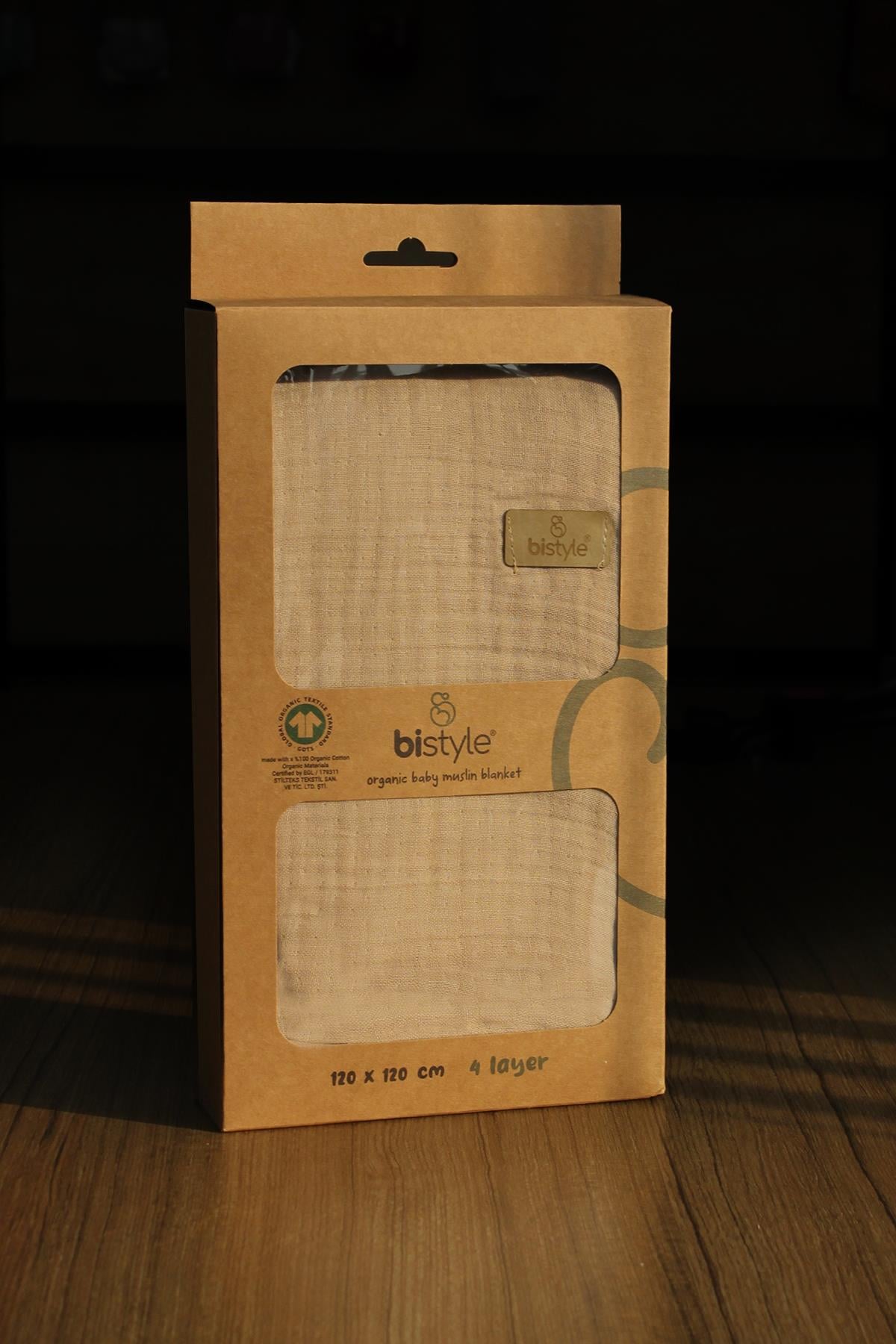 Bebek BattaniyeBistilBistil Bistyle Bebek 4 Katlı Müslin Battaniye 120×120 cm