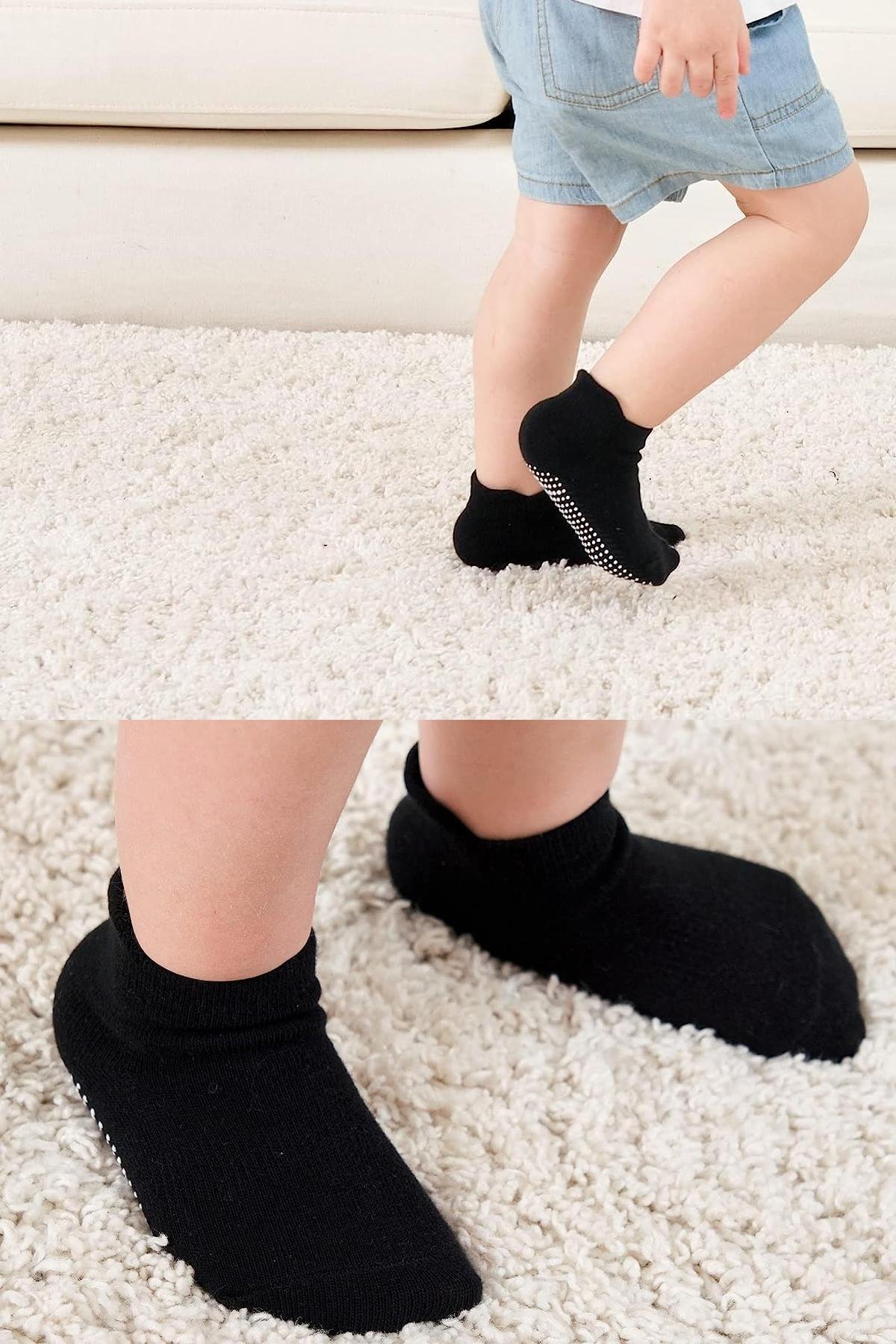 BistilBistil Bistyle Kız Erkek Bebek Organik Dikişsiz Kaymaz Sneakers Çorap