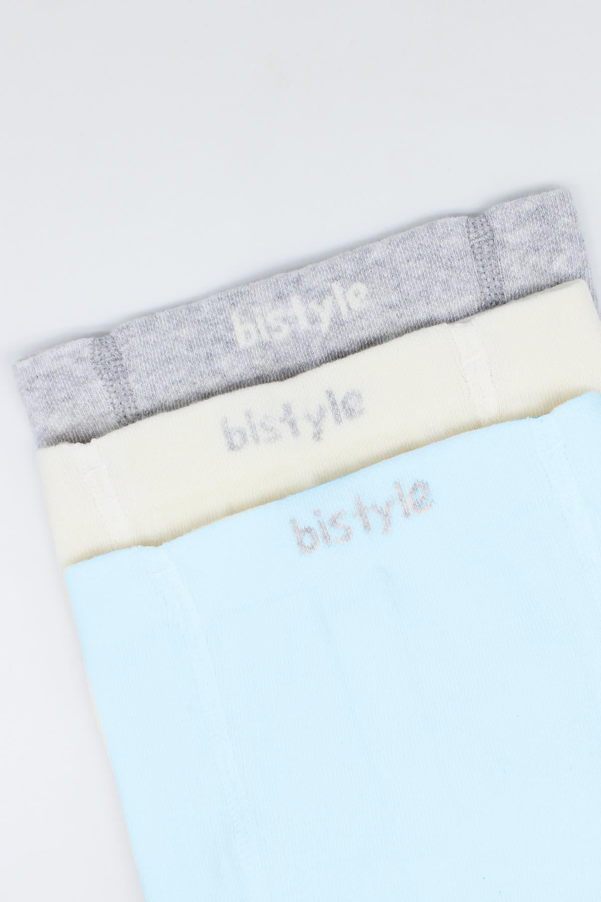 Bistyle 6 Çift Organik Pamuk Bebek Çorap / Dikişsiz Penye Soket / Yenidoğan Kız Erkek Çocuk ÇorapKülotlu ÇorapBistyleBistyle 3lü Organik Pamuk Bebek Külotlu Çorap / Penye Külotlu Çorap / Yenidoğan Kız Erkek Çocuk Külotlu Çorap (Mavi Ekru Gri)