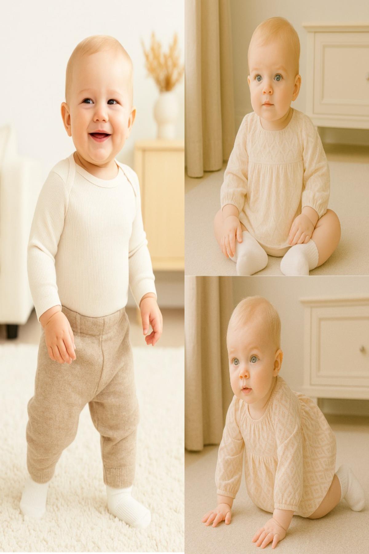 Bistyle 6 Çift Organik Pamuk Bebek Çorap / Dikişsiz Penye Soket / Yenidoğan Kız Erkek Çocuk ÇorapSoket ÇorapBistyleBistyle 6 Çift Organik Pamuk Bebek Çorap / Dikişsiz Penye Soket / Yenidoğan Kız Erkek Çocuk Çorap (Ekru)