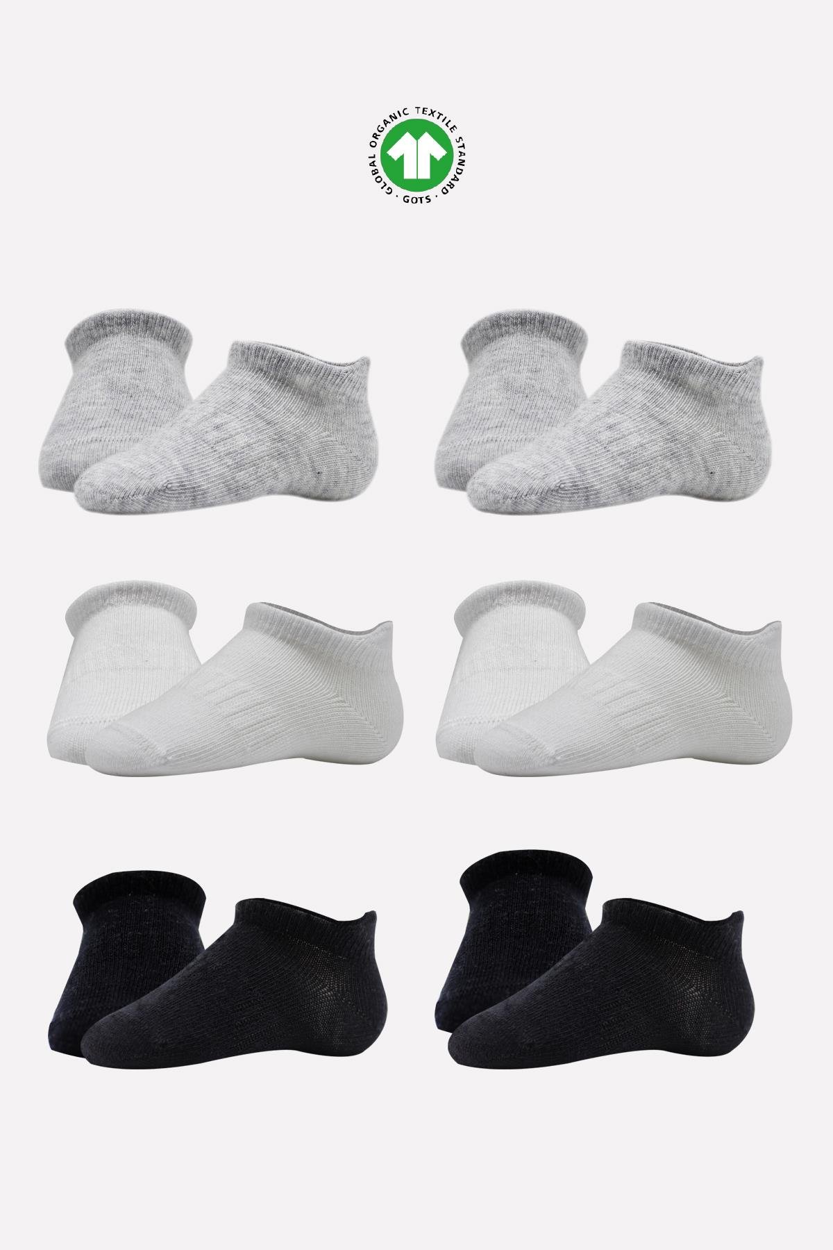 Bistyle 6 Çift Organik Pamuk Bebek Çorap / Dikişsiz Penye Soket / Yenidoğan Kız Erkek Çocuk ÇorapSneakers & Patik ÇorapBistyleBistyle 6 Çift Organik Pamuk Bebek Çorap / Dikişsiz Penye Sneakers / Yenidoğan Kız Erkek Çocuk Çorap (Gri)