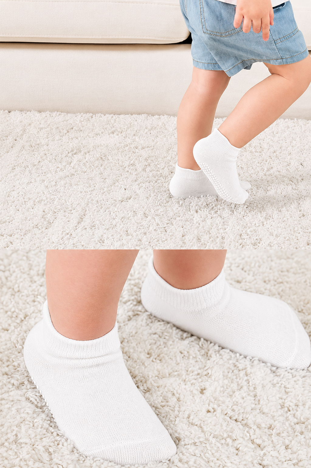 Sneakers & Patik ÇorapBistyleBistil Bistyle Kız Erkek Bebek Organik Dikişsiz Kaymaz Sneakers Çorap