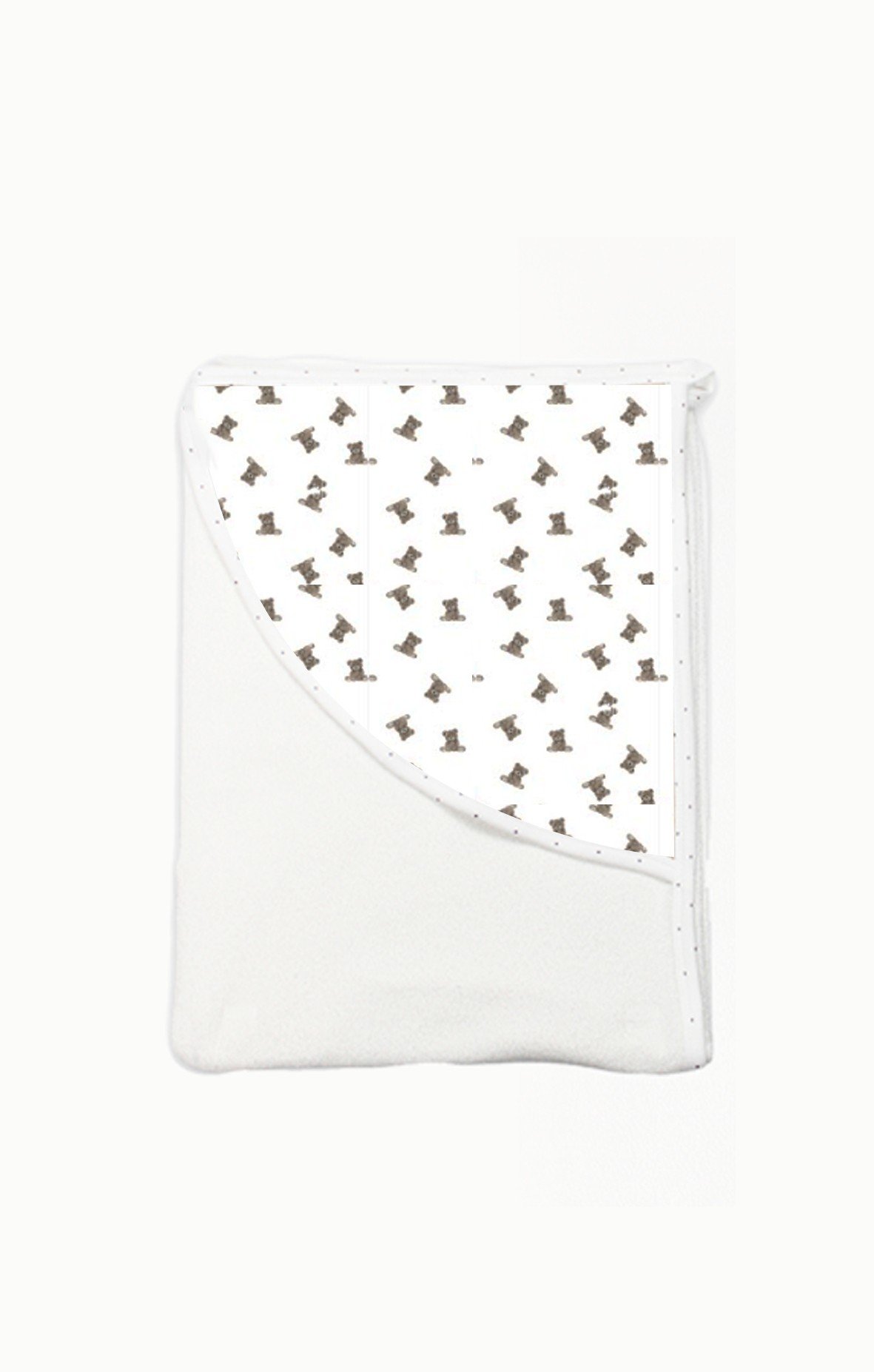 HAVLU & BORNOZBistyleBistyle %100 Organik Pamuk Bebek Banyo Havlusu Yenidoğan / So Bear Kız Erkek Unisex Bebek 85x90 cm