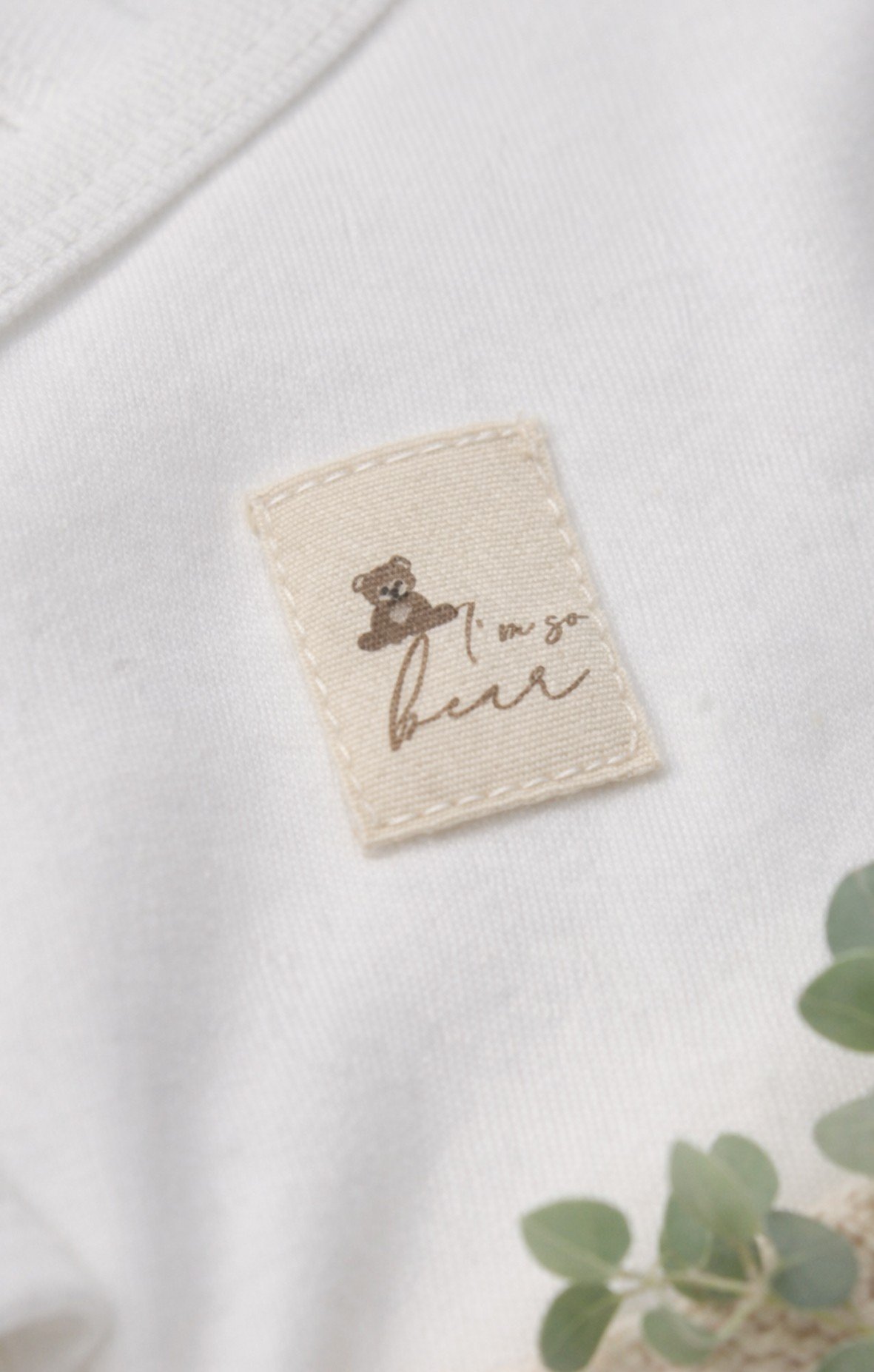 Body & ZıbınBistyleBistyle %100 Organik Pamuk Kruvaze Body Uzun Kollu Yenidoğan / So Bear Kız Erkek Unisex Bebek