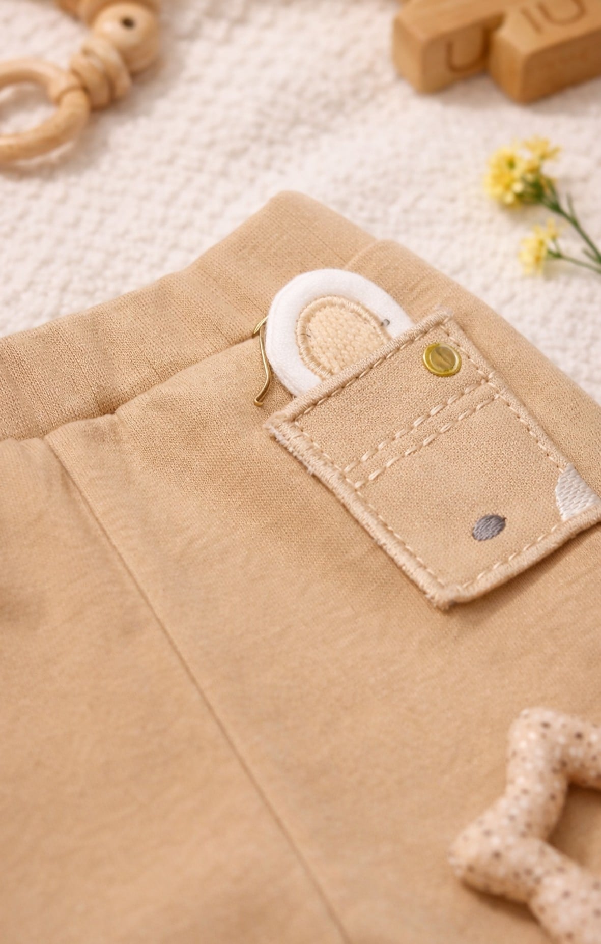 Tek Alt & PantolonBistyleBistyle %100 Organik Pamuk Bebek Pantolon Yenidoğan / So Bear Kız Erkek Unisex Bebek Alt