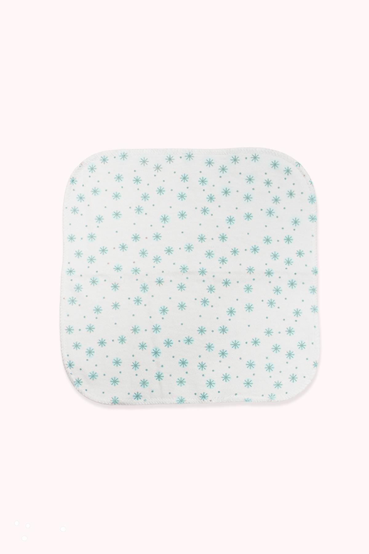 MENDİLBistyleBistyle Organik Bebek 6lı Penye Ağız Mendil Stars Kutulu 20*20 cm Nil
