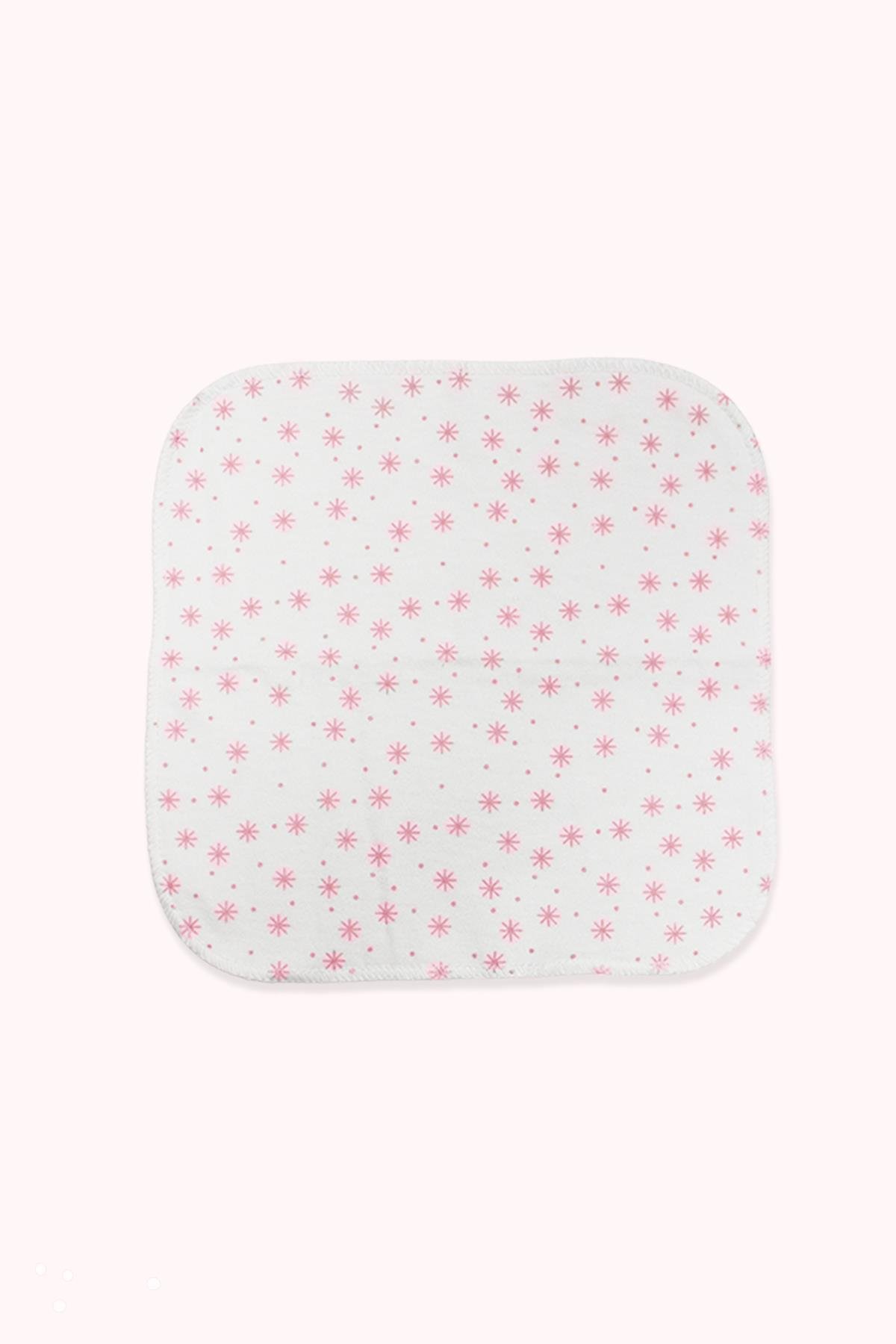 MENDİLBistyleBistyle Organik Bebek 6lı Penye Ağız Mendil Stars Kutulu 20*20 cm Pudra