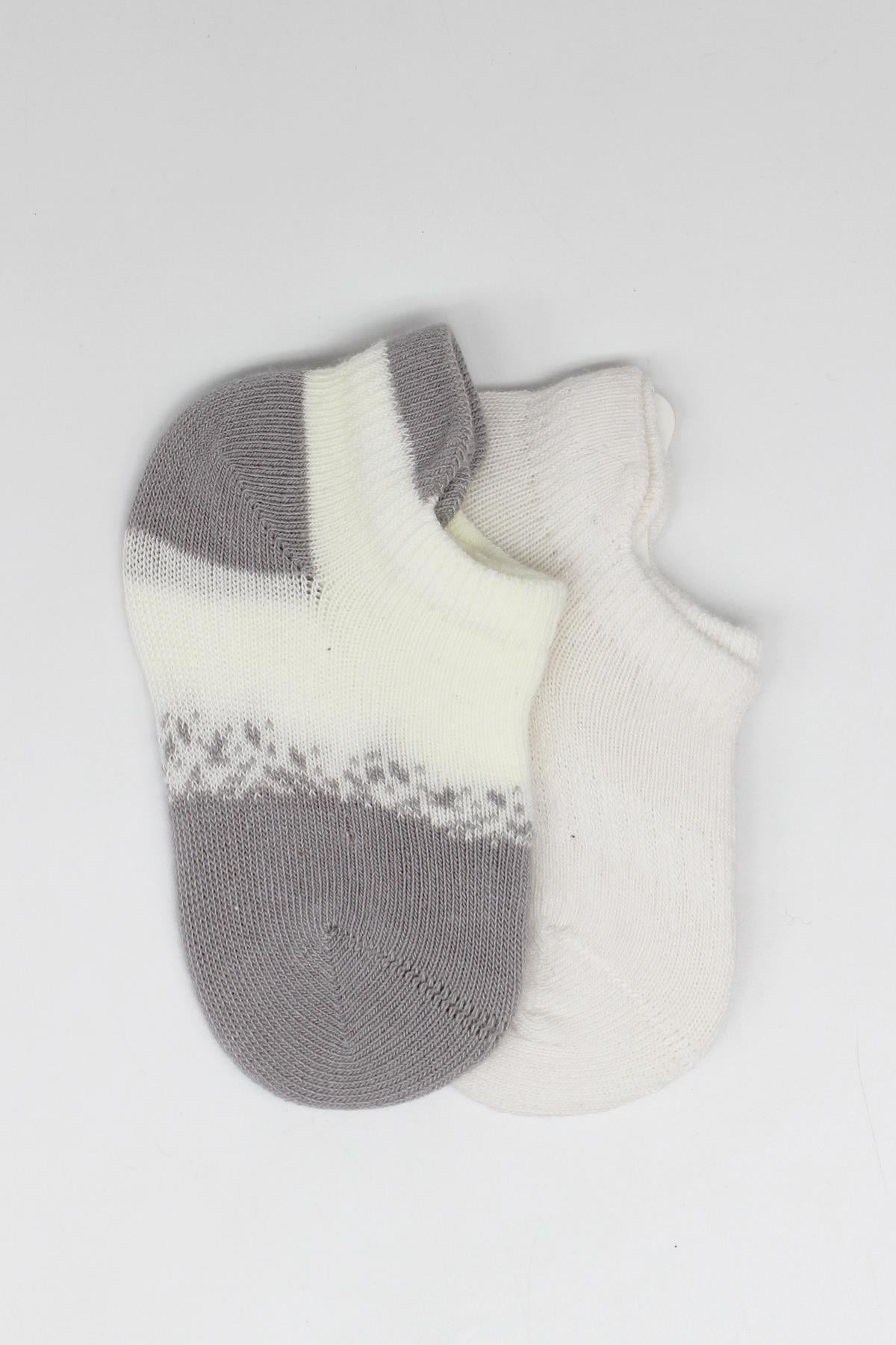 Sneakers & Patik ÇorapBistyleBistyle Organik Bebek Çocuk 2li Point Penye Sneakers Çorap