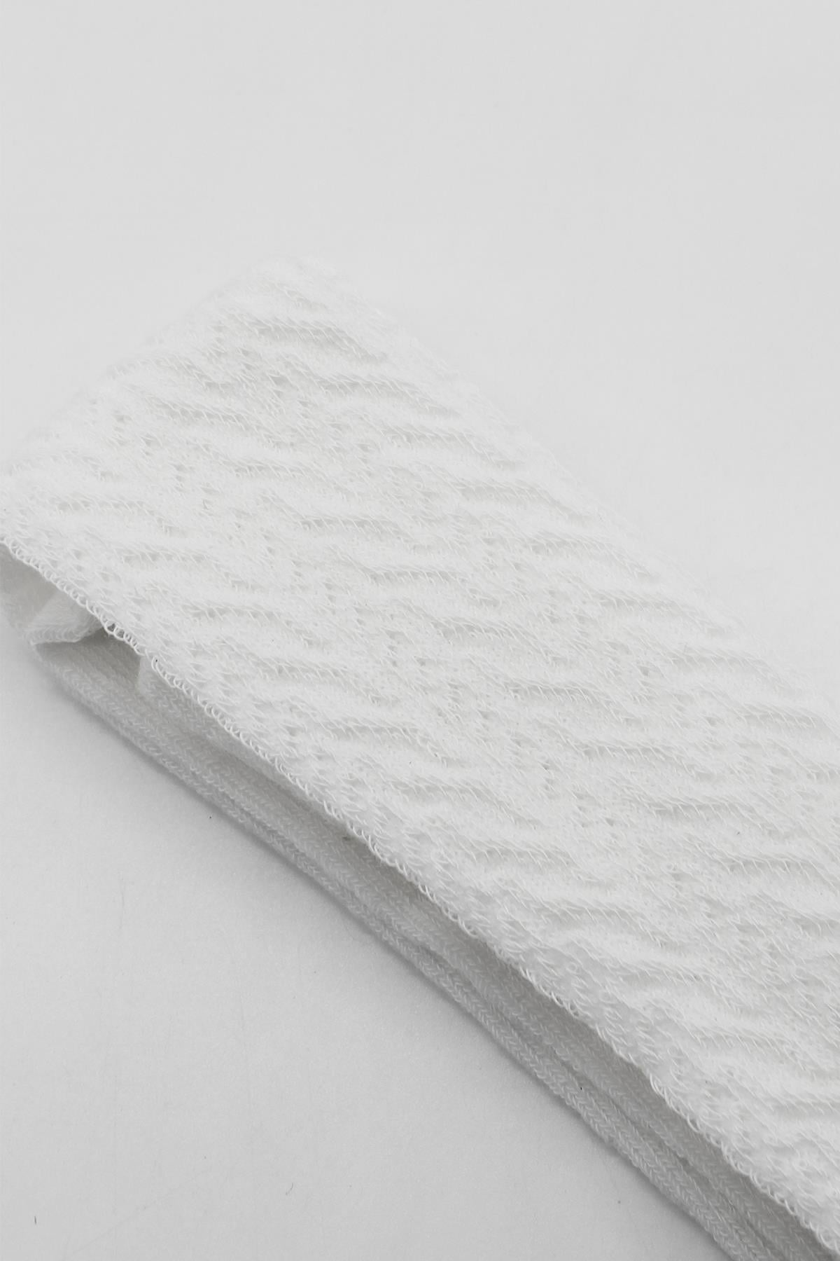 Külotlu ÇorapBistyleBistyle Organik Kız Bebek Çocuk Soft Zikzak Kabartma Desen Penye Külotlu Çorap