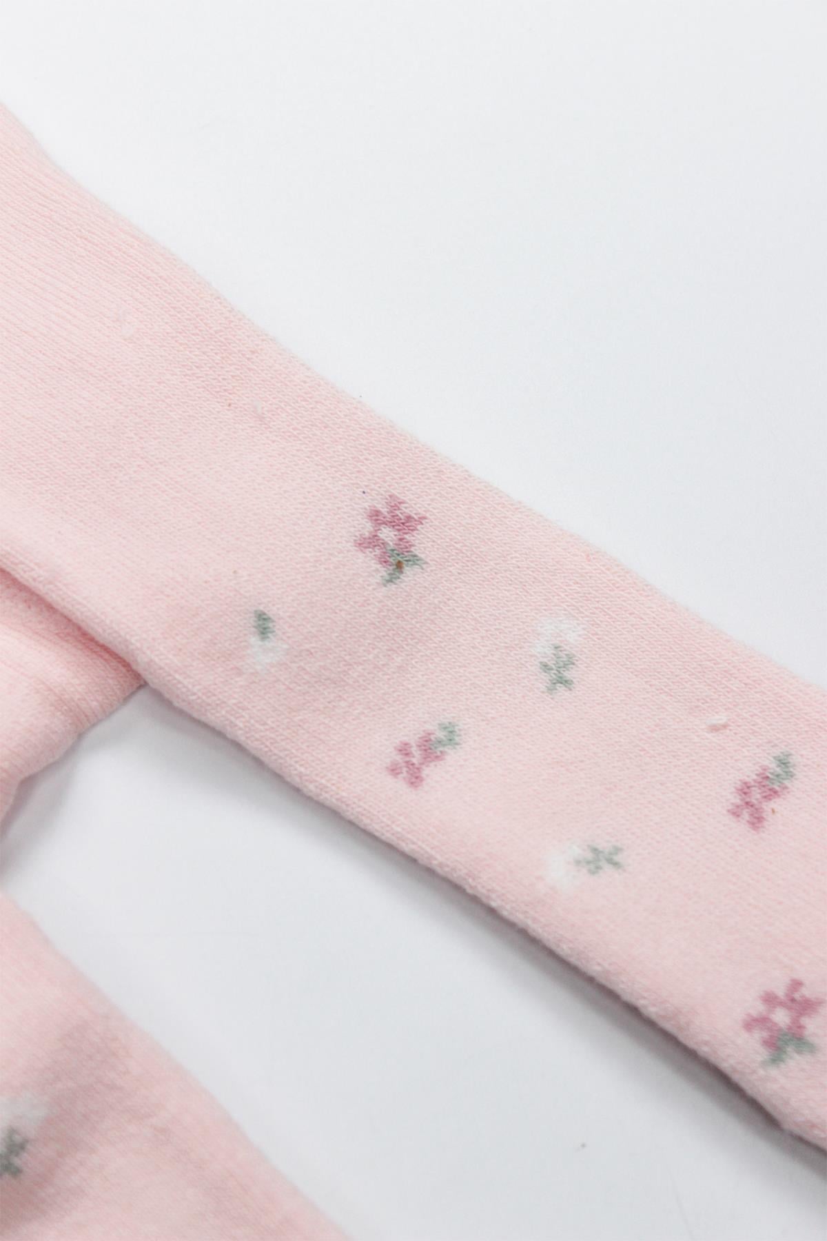 Külotlu ÇorapBistyleBistyle Organik Kız Bebek Çocuk Havlu Külotlu Kaymaz Blossom Pembe